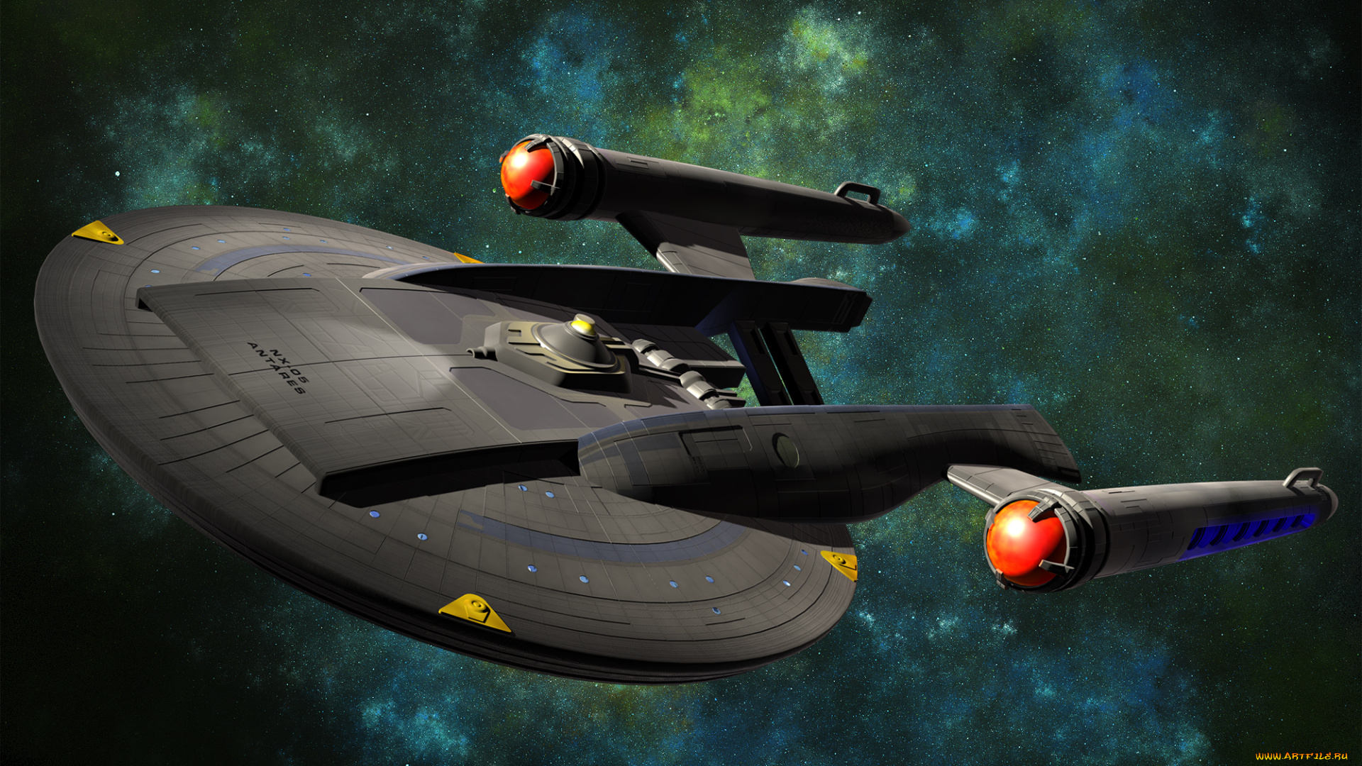 космос, арт, звезды, вселенная, космический, корабль