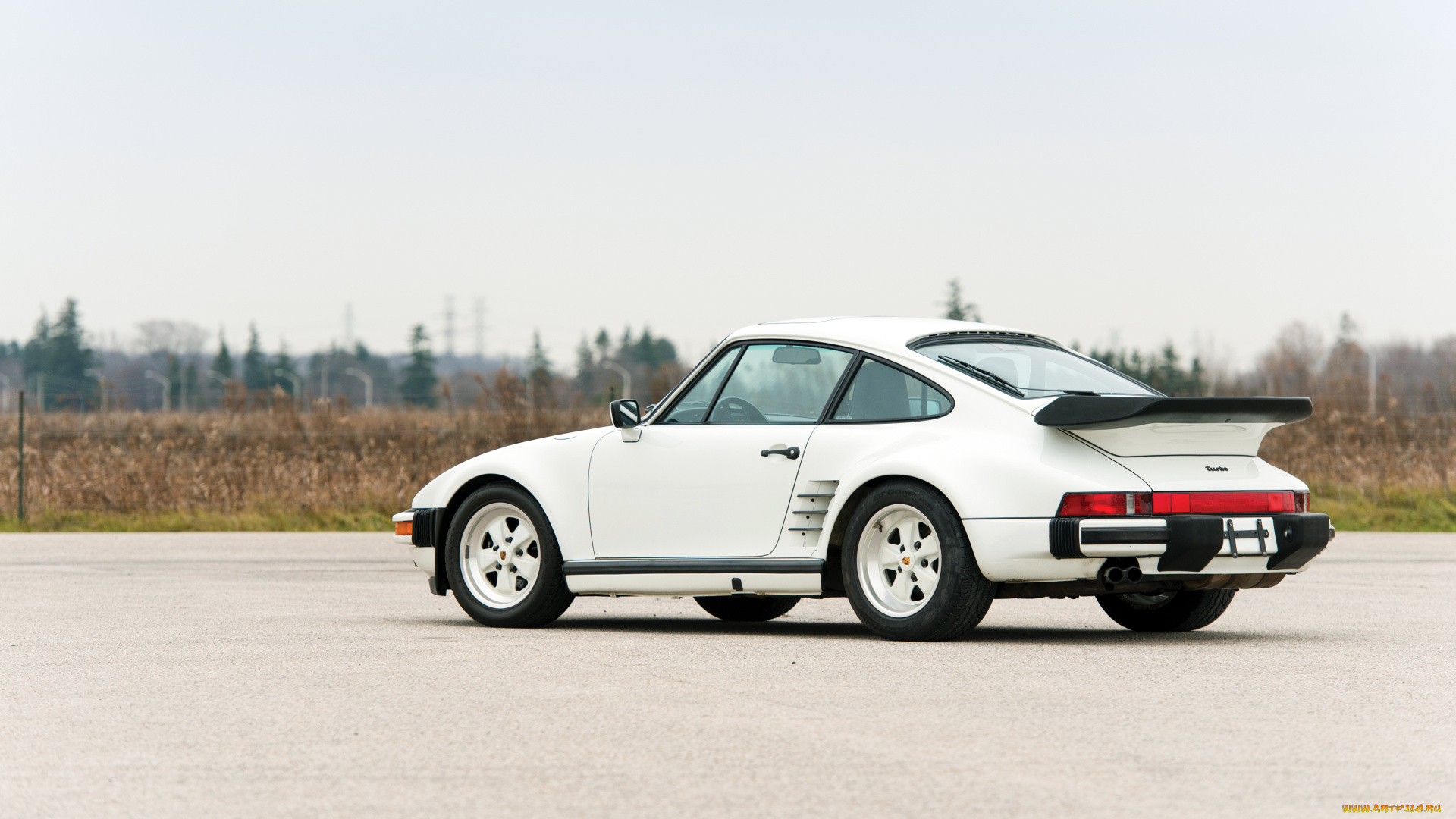 porsche, 911, turbo, 3, 3, flachbau, coupe, автомобили, porsche