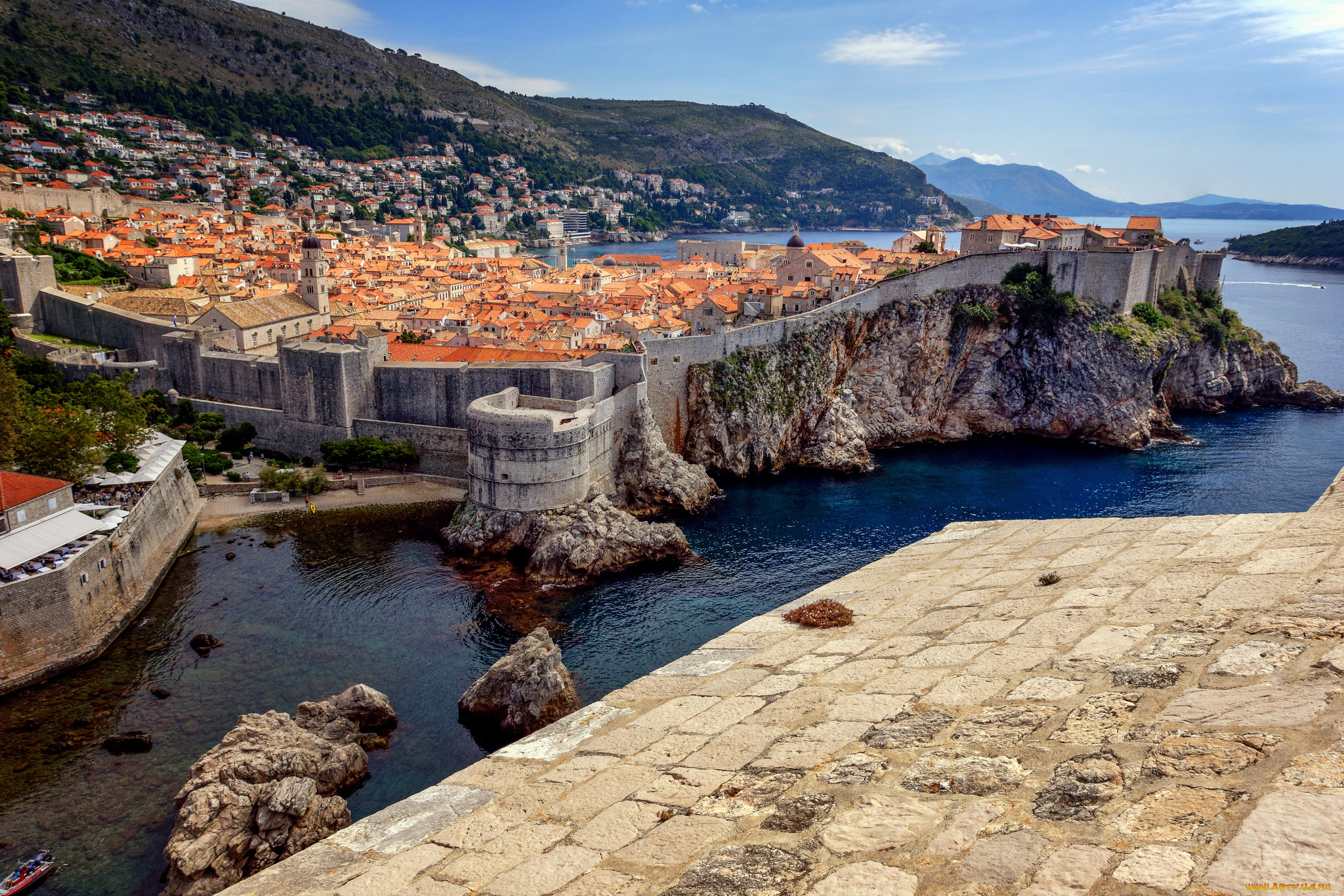 dubrovnik, , croatia, города, дубровник, , хорватия, горы, побережье, город
