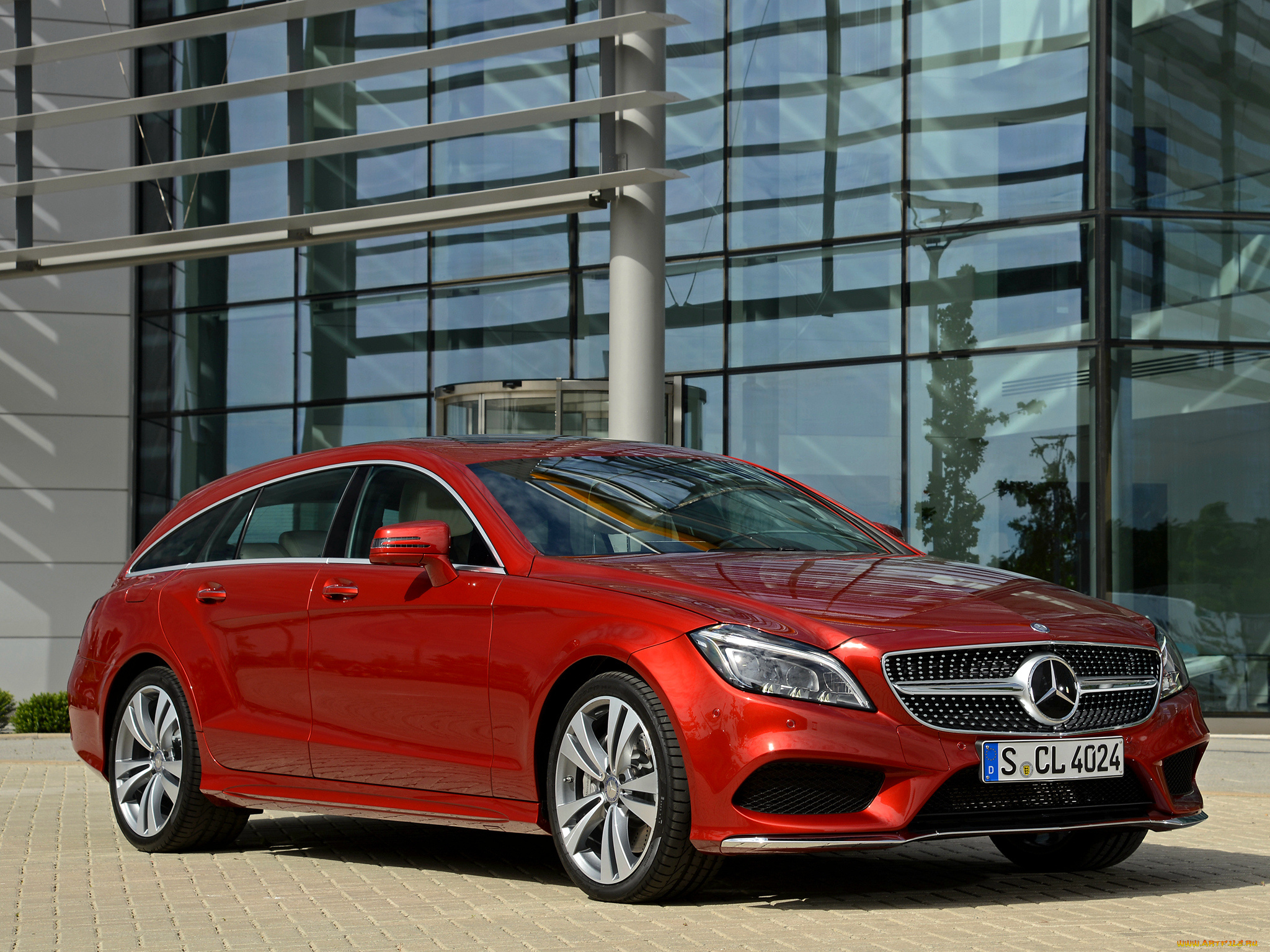 автомобили, mercedes-benz, cls, 500, shooting, brake, amg, sports, package, x218, 2014г, красный