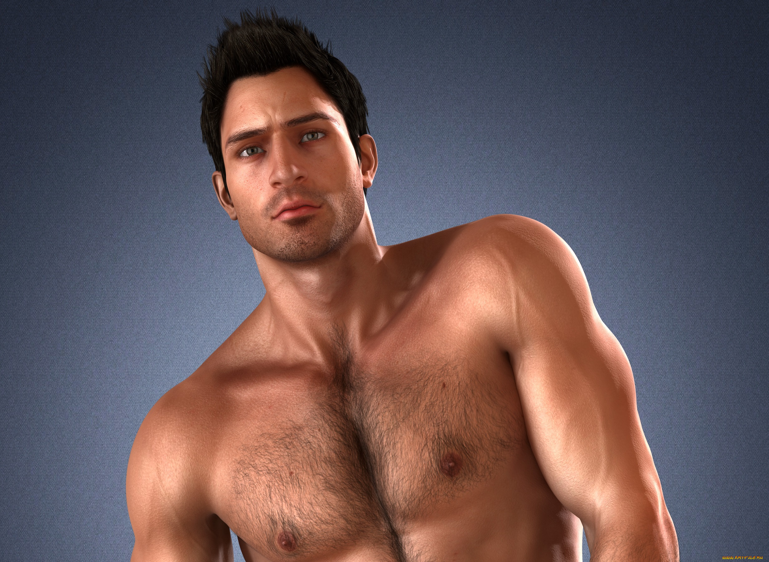 3д, графика, люди, , people, фон, обнажён, тело, взгляд, мужчина, мускулы