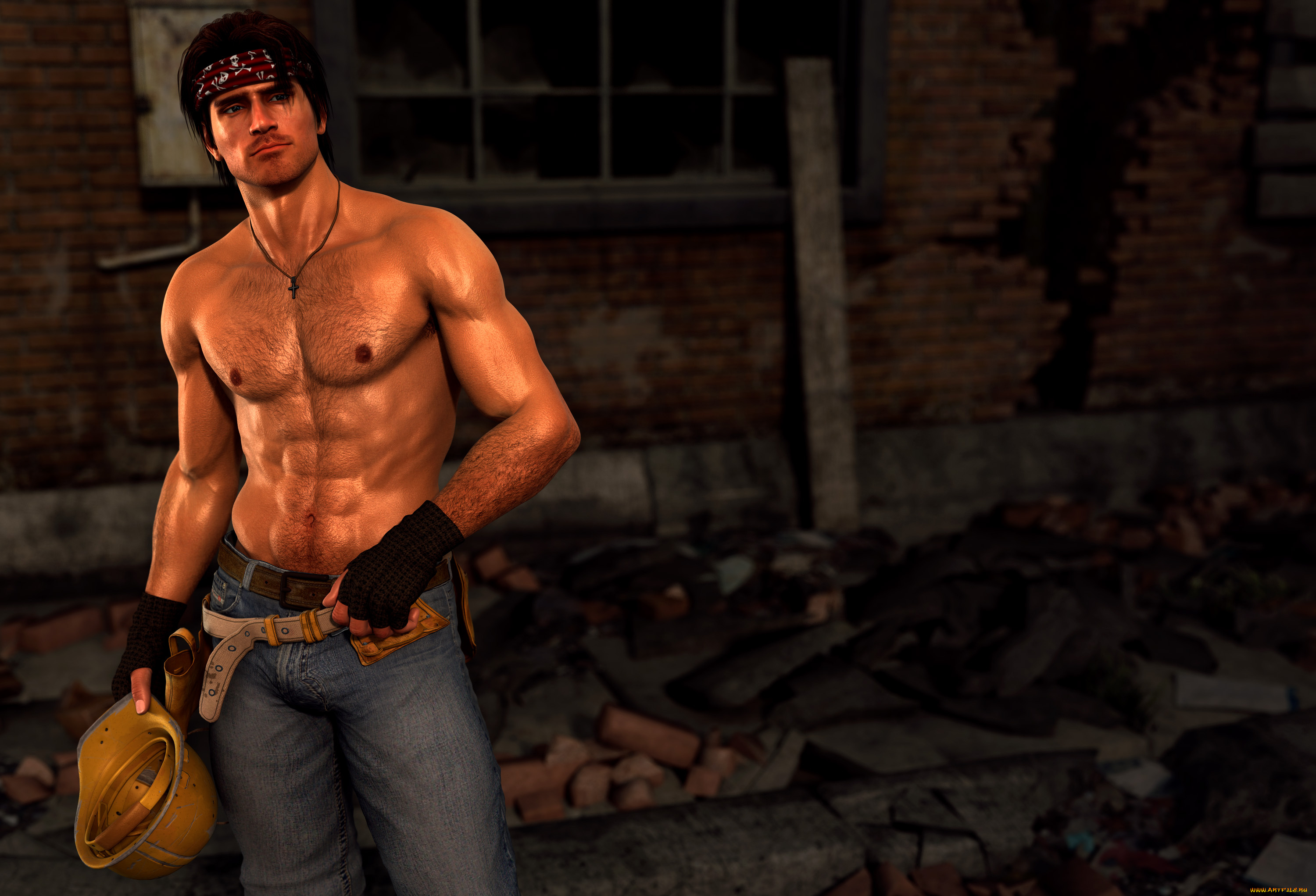 3д, графика, люди, , people, тело, мускулы, грудь, парень, мужчина