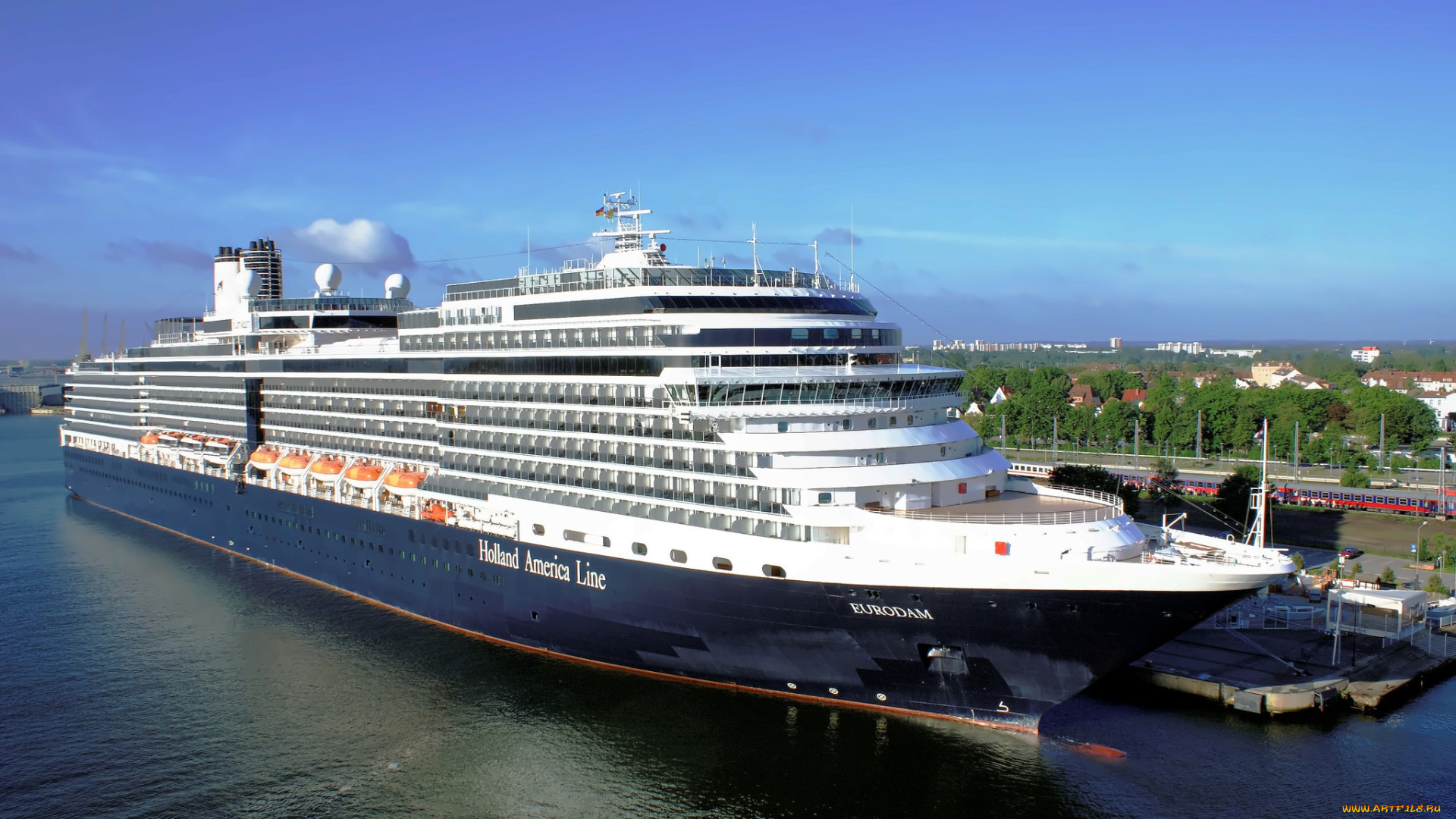 eurodam, корабли, лайнеры, круиз, причал, лайнер, океанский