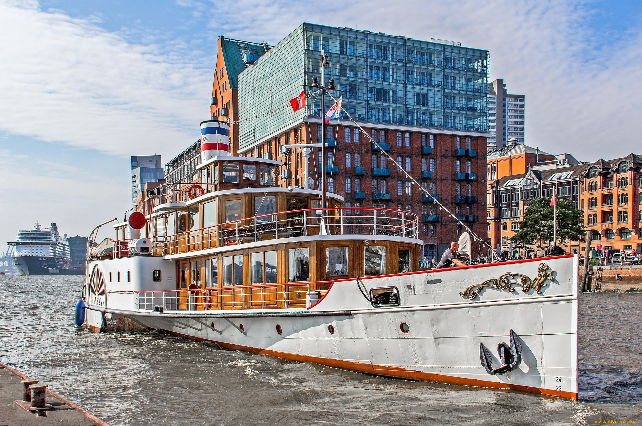 корабли, пароходы, пароход, колесный