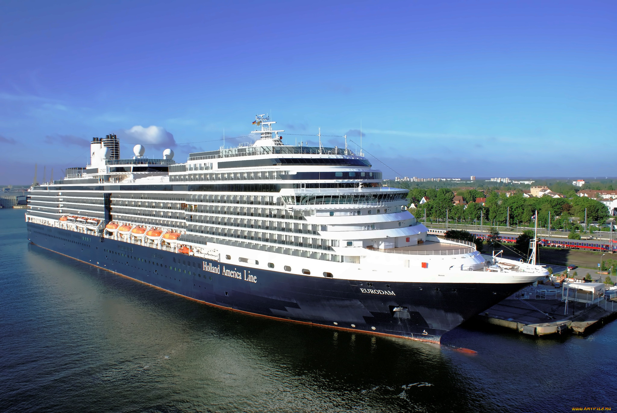 eurodam, корабли, лайнеры, круиз, причал, лайнер, океанский