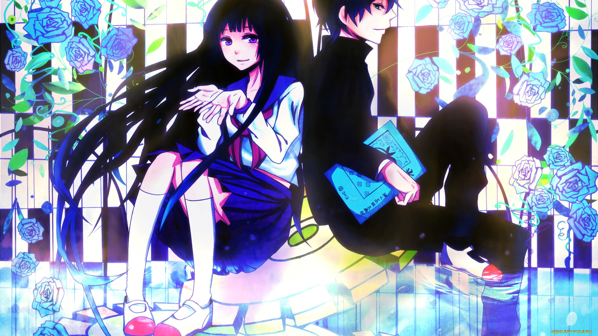 аниме, hyouka, персонажи, школьники