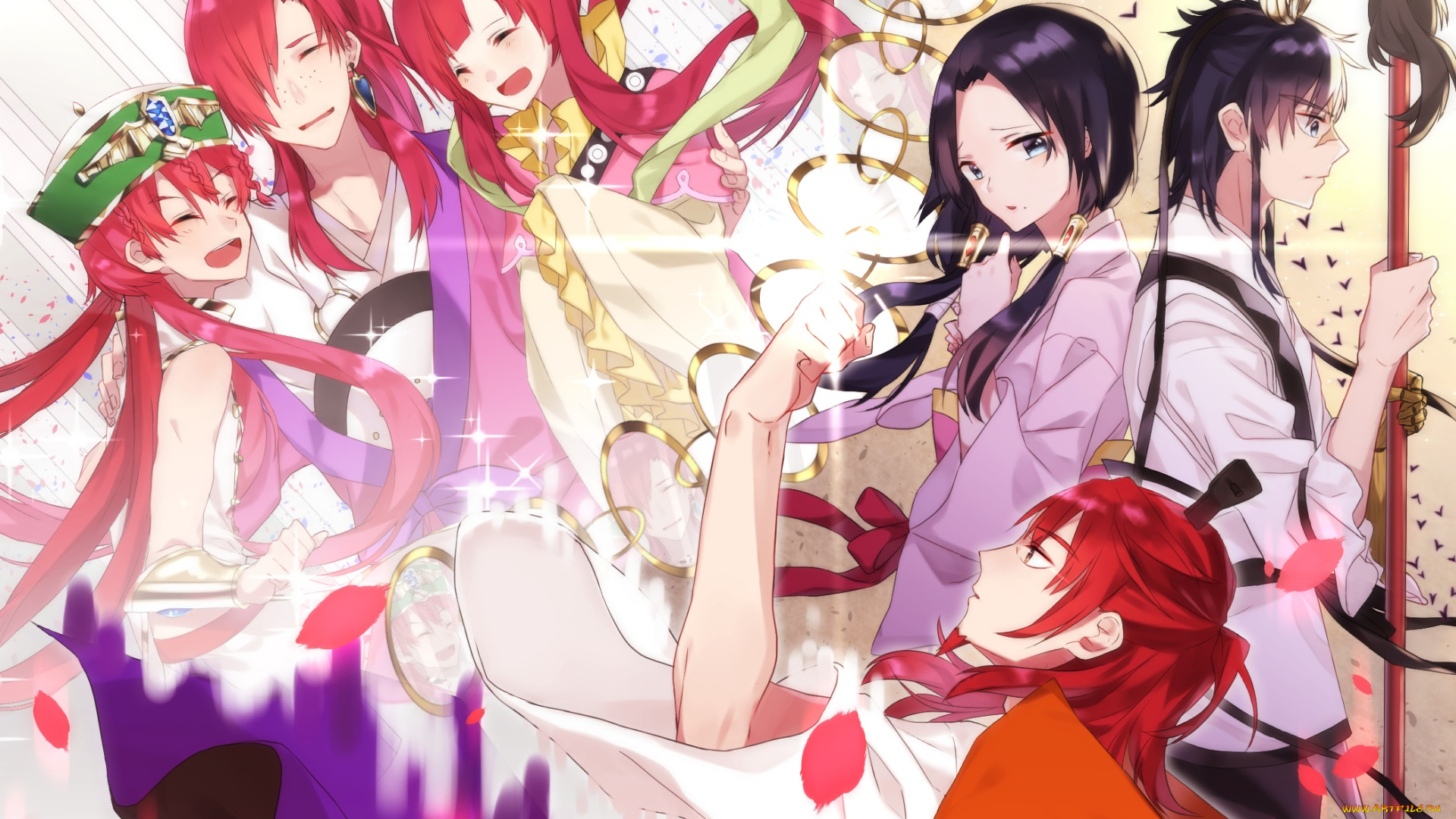 аниме, magi, the, labyrinth, of, magic, персонажи