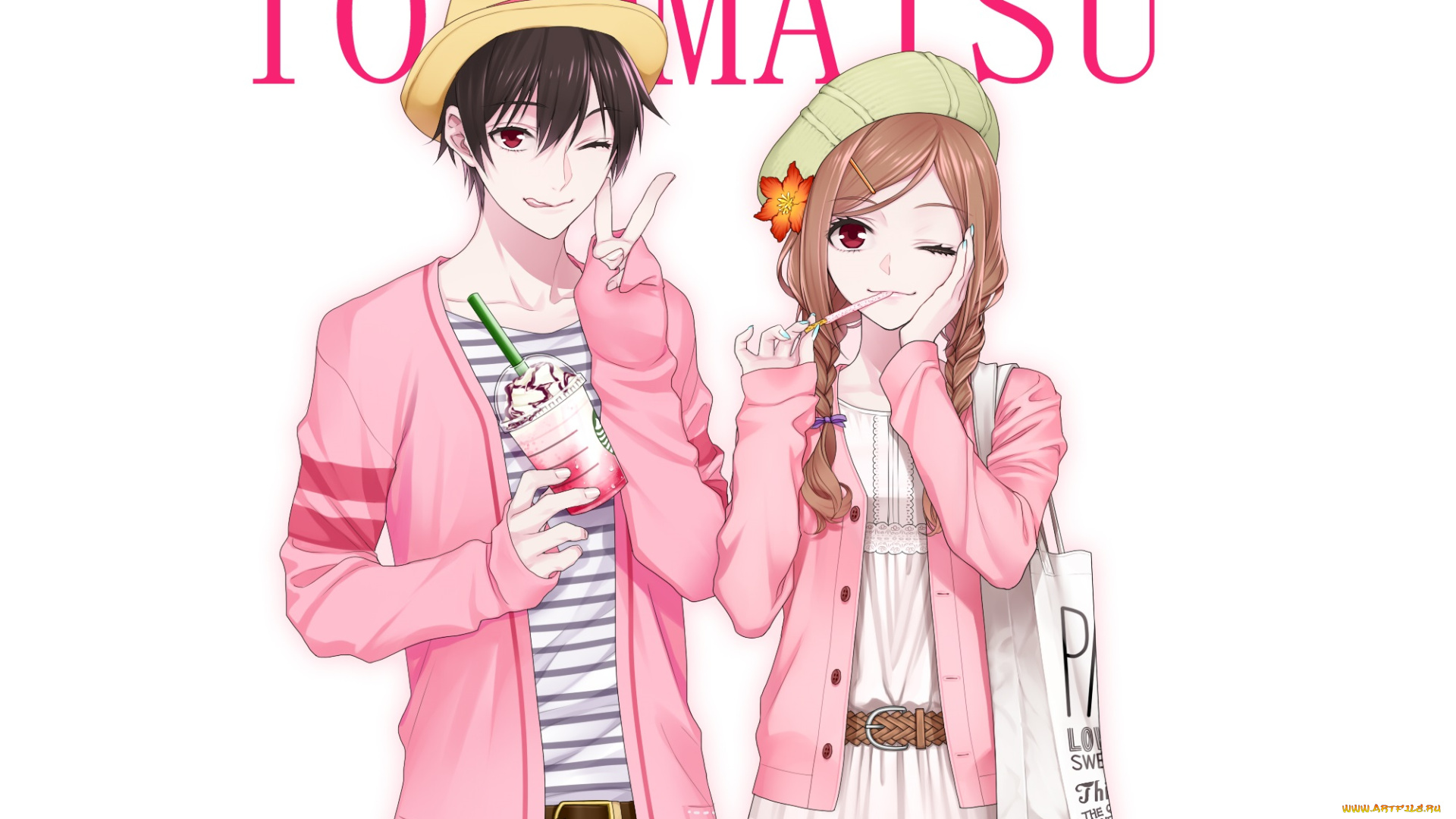 аниме, osomatsu-san, парень, девушка