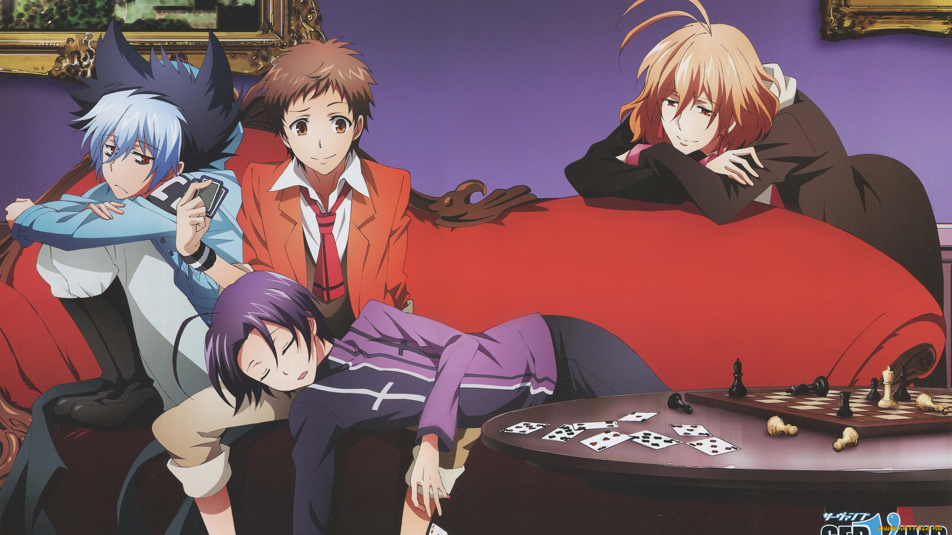 аниме, servamp, парни