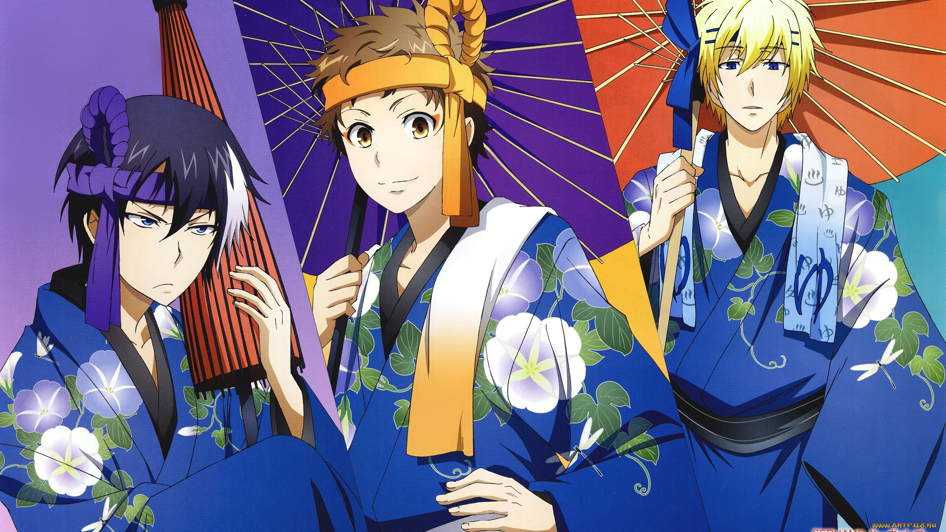 аниме, servamp, парни