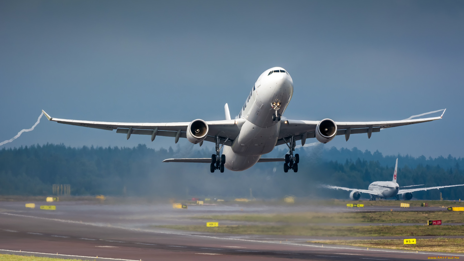 авиация, авиационный, пейзаж, креатив, авиалайнер