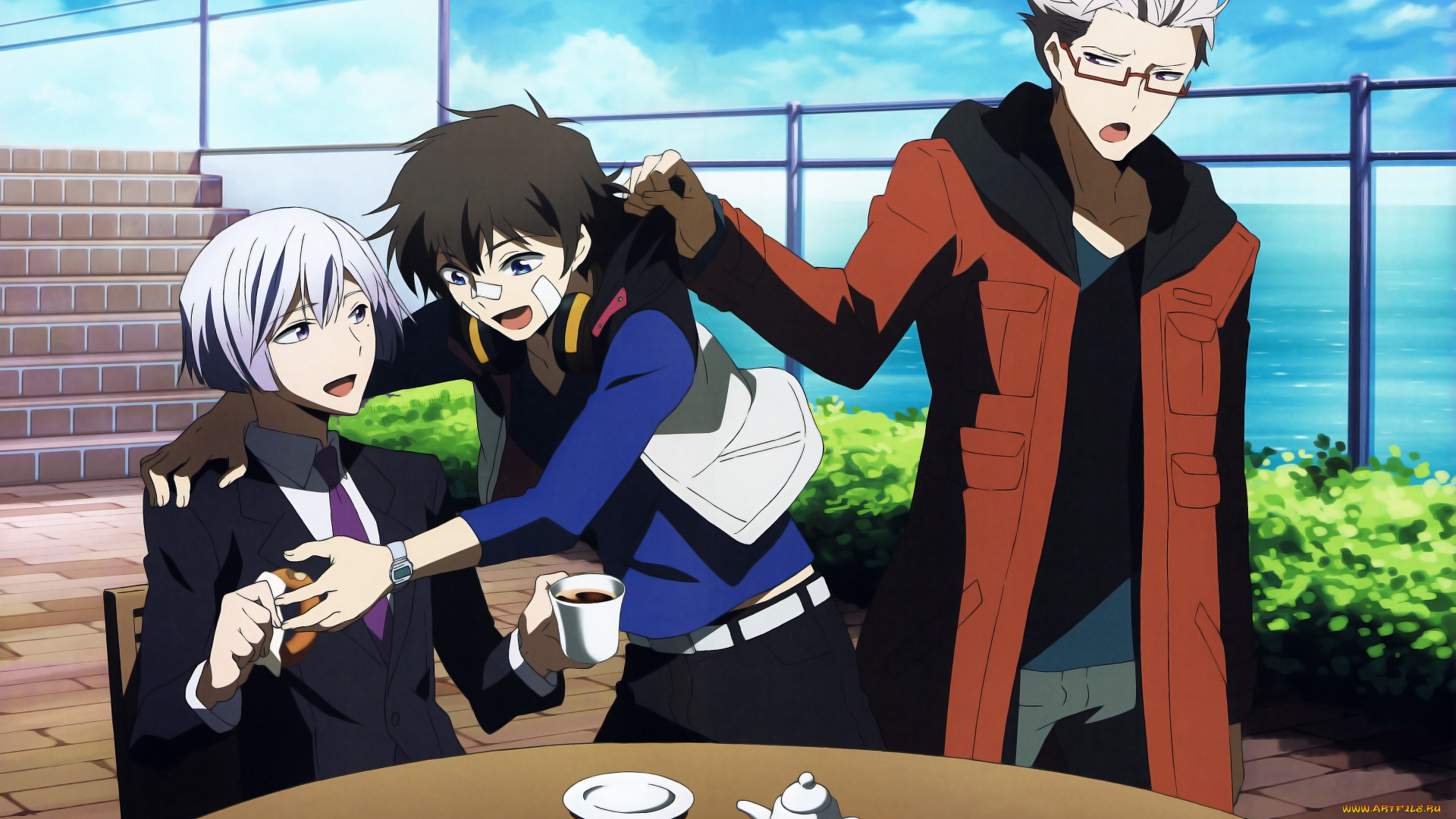 hamatora, аниме, фон, взгляд, парни