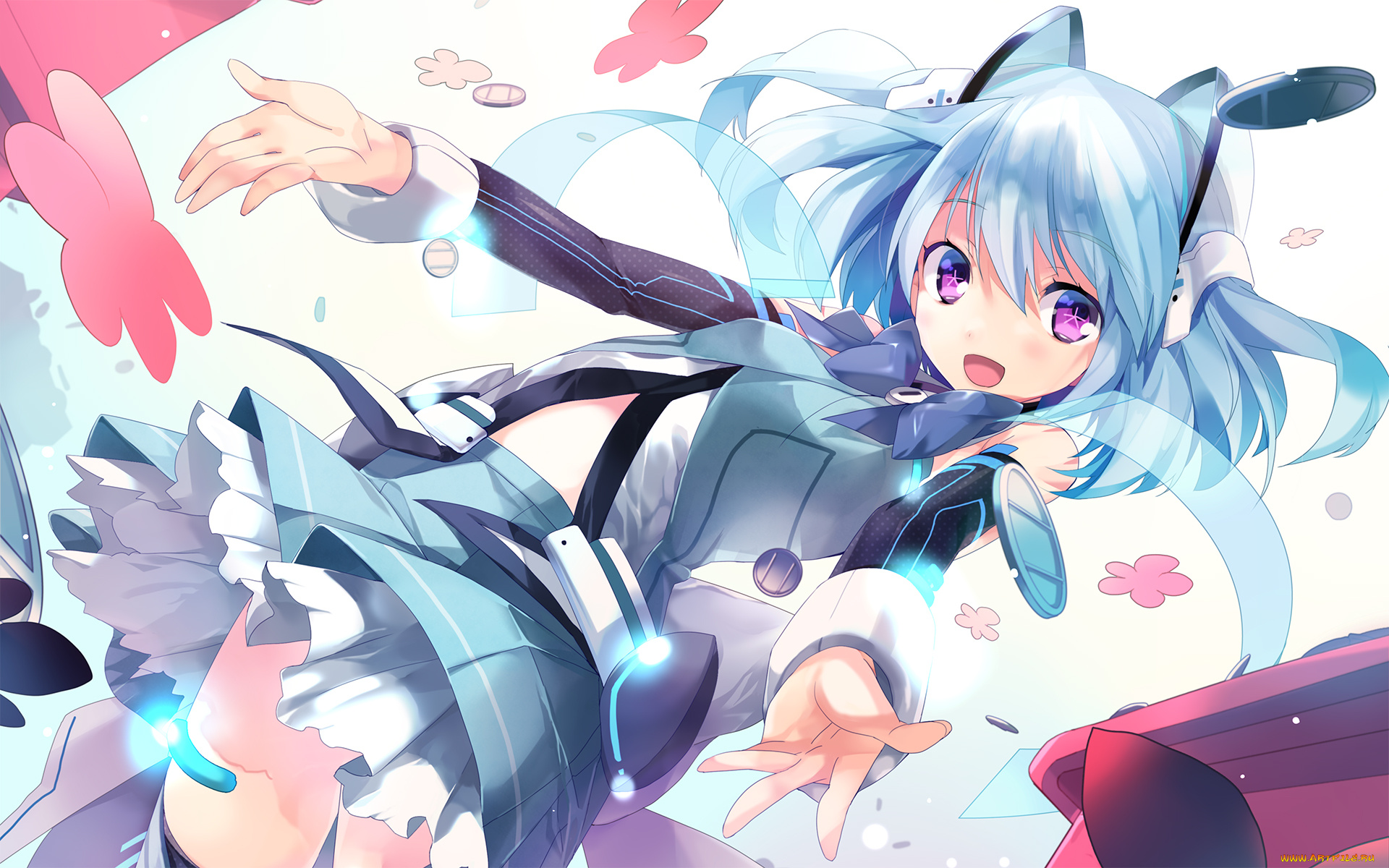 1000-chan, аниме, unknown, , другое, девушка, фон, взгляд