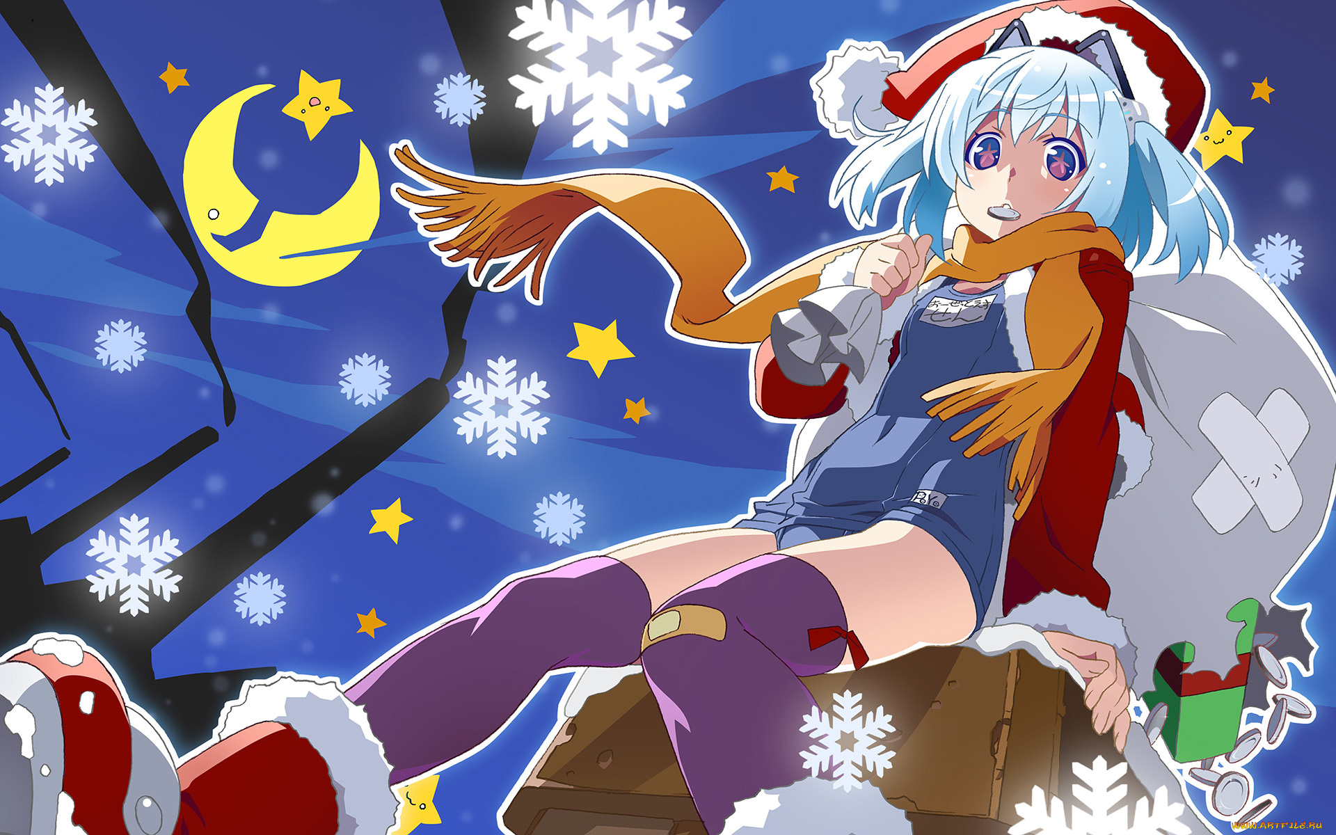 1000-chan, аниме, unknown, , другое, взгляд, фон, девушка