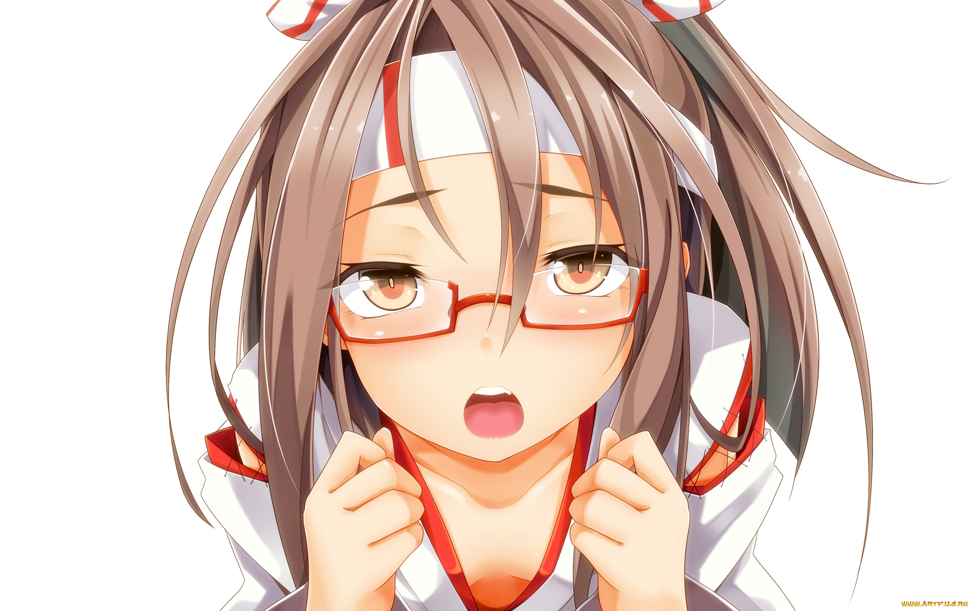 аниме, kantai, collection, взгляд, фон, девушка