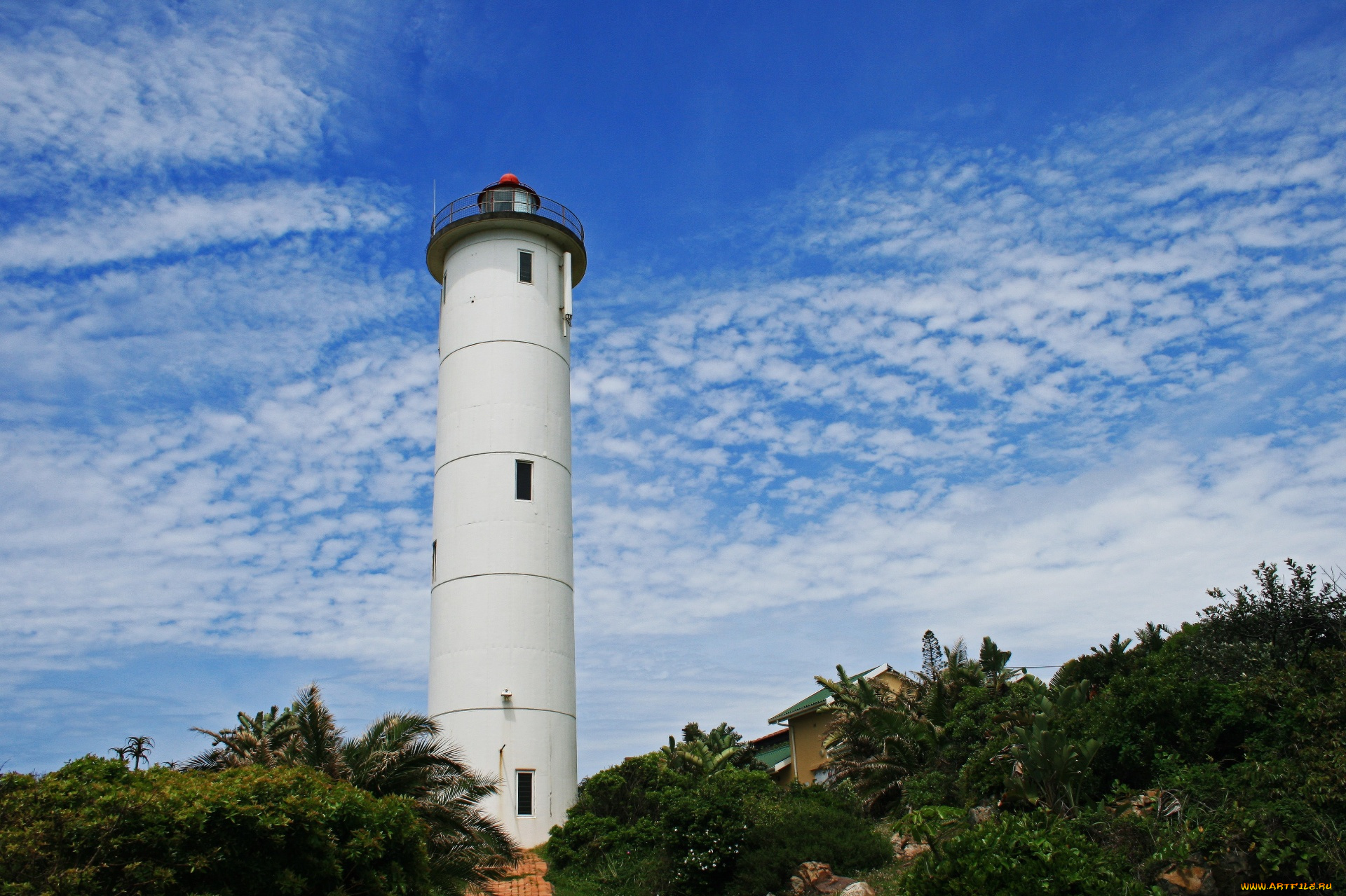 природа, маяки, маяк, облака, небо