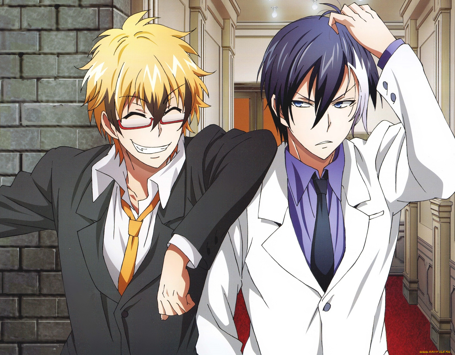 аниме, servamp, парни