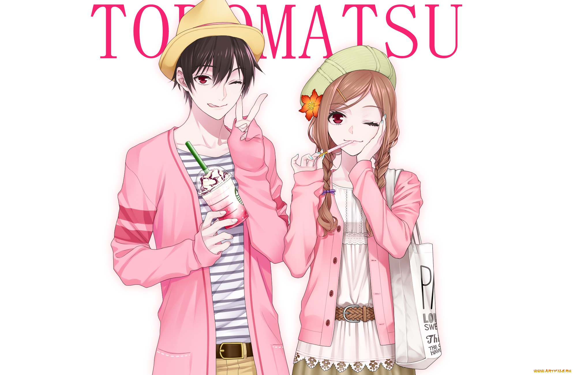 аниме, osomatsu-san, парень, девушка