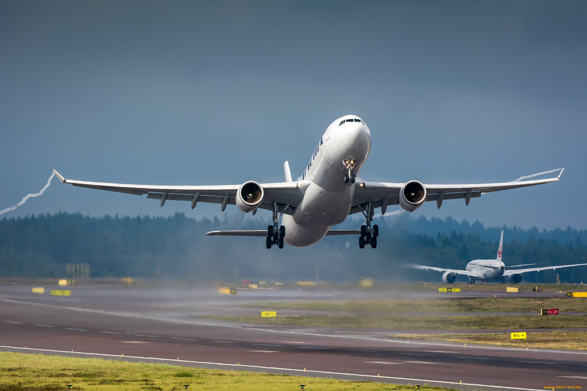 авиация, авиационный, пейзаж, креатив, авиалайнер