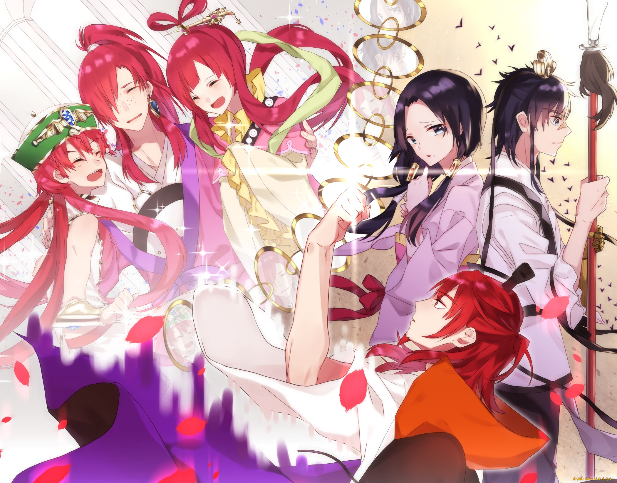 аниме, magi, the, labyrinth, of, magic, персонажи