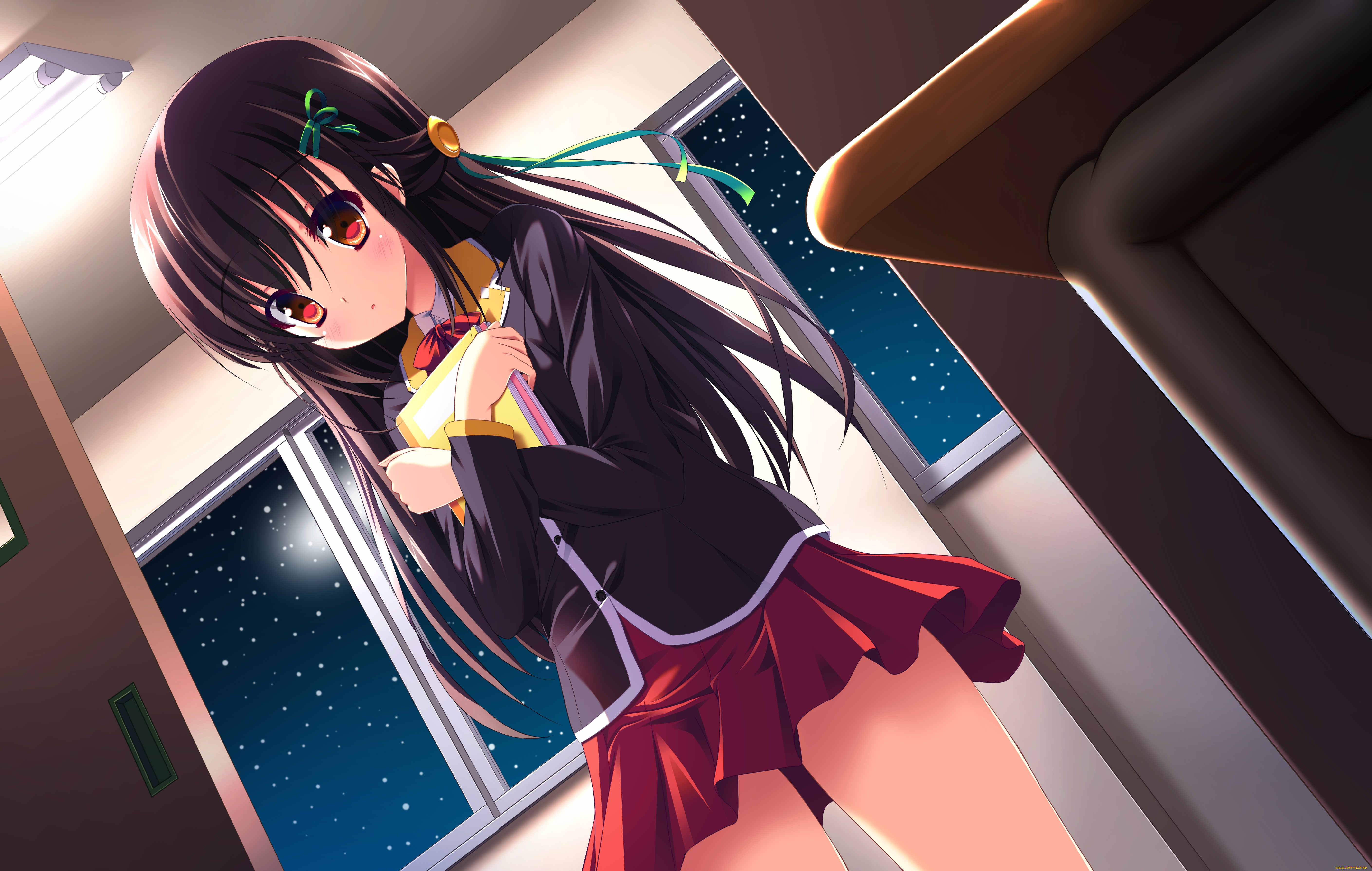 аниме, unknown, , другое, фон, взгляд, девушка