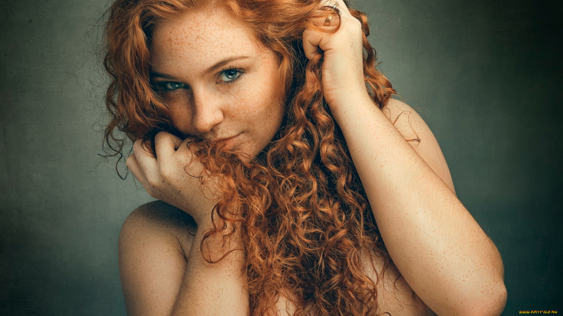 девушки, -unsort, , рыжеволосые, и, другие, девушка, рыжеволосая, фотомодель, лицо, портрет, макияж, веснушки