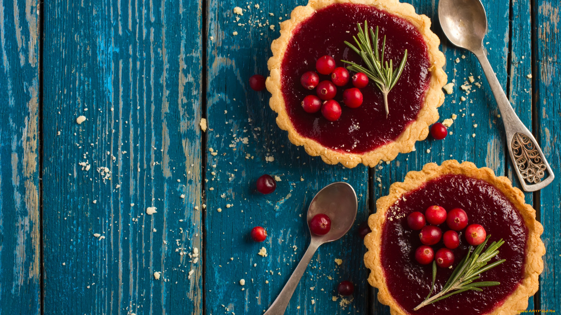 еда, пирожные, , кексы, , печенье, клюква, джем, wood, sweet, berries, ягоды, сладкое, ложки, десерт, корзиночки, тарталетки, dessert, выпечка