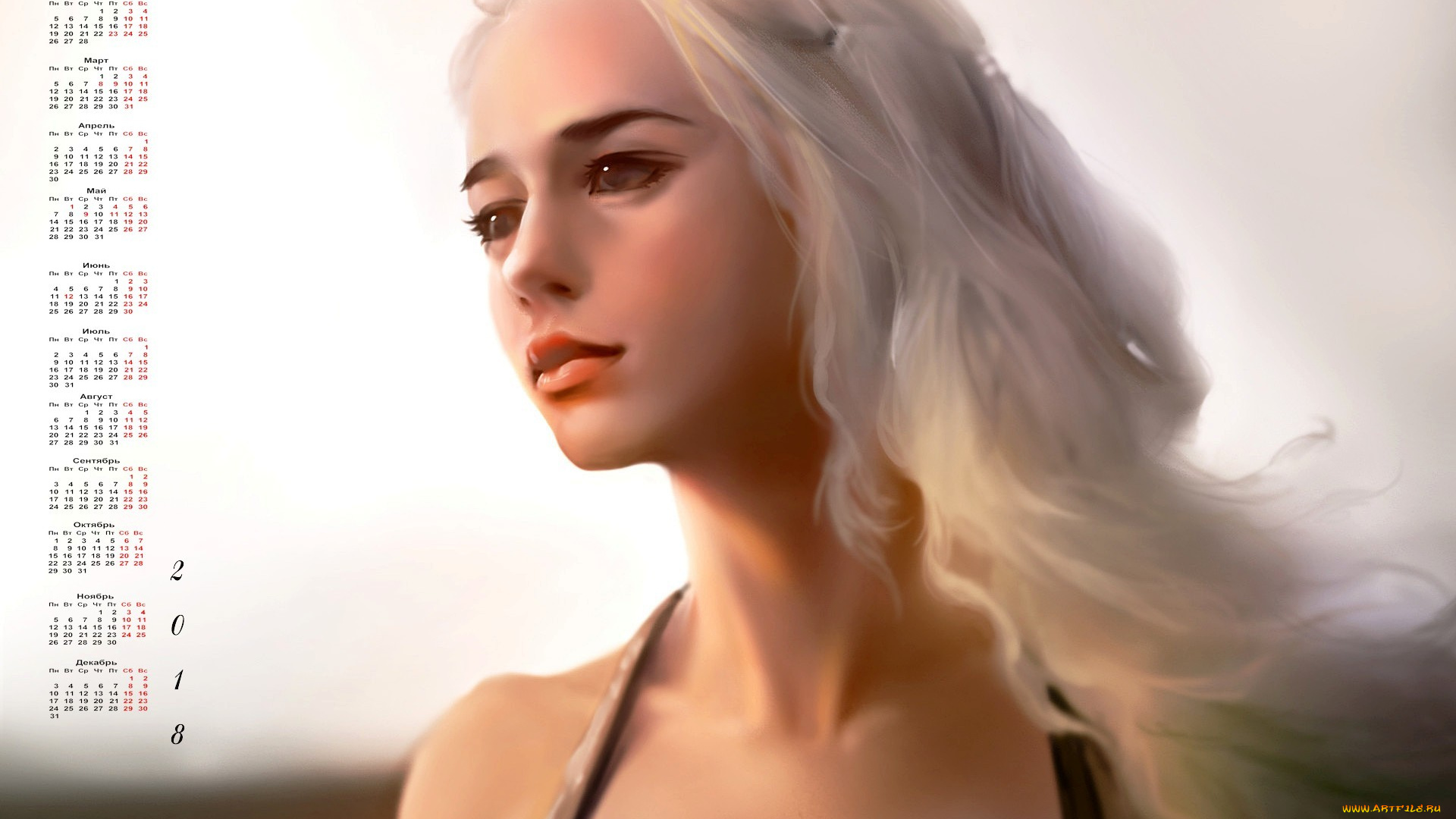 календари, кино, , мультфильмы, 2018, девушка, взгляд, профиль