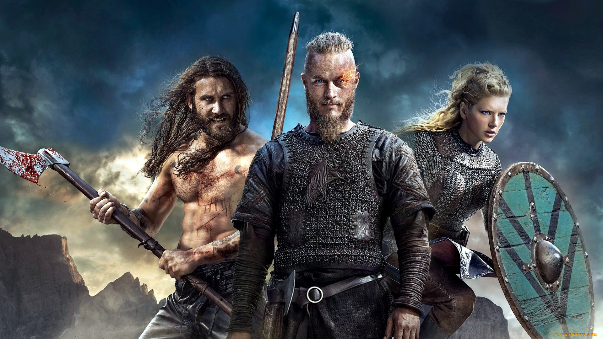 кино, фильмы, vikings, , 2013, , сериал, коллаж