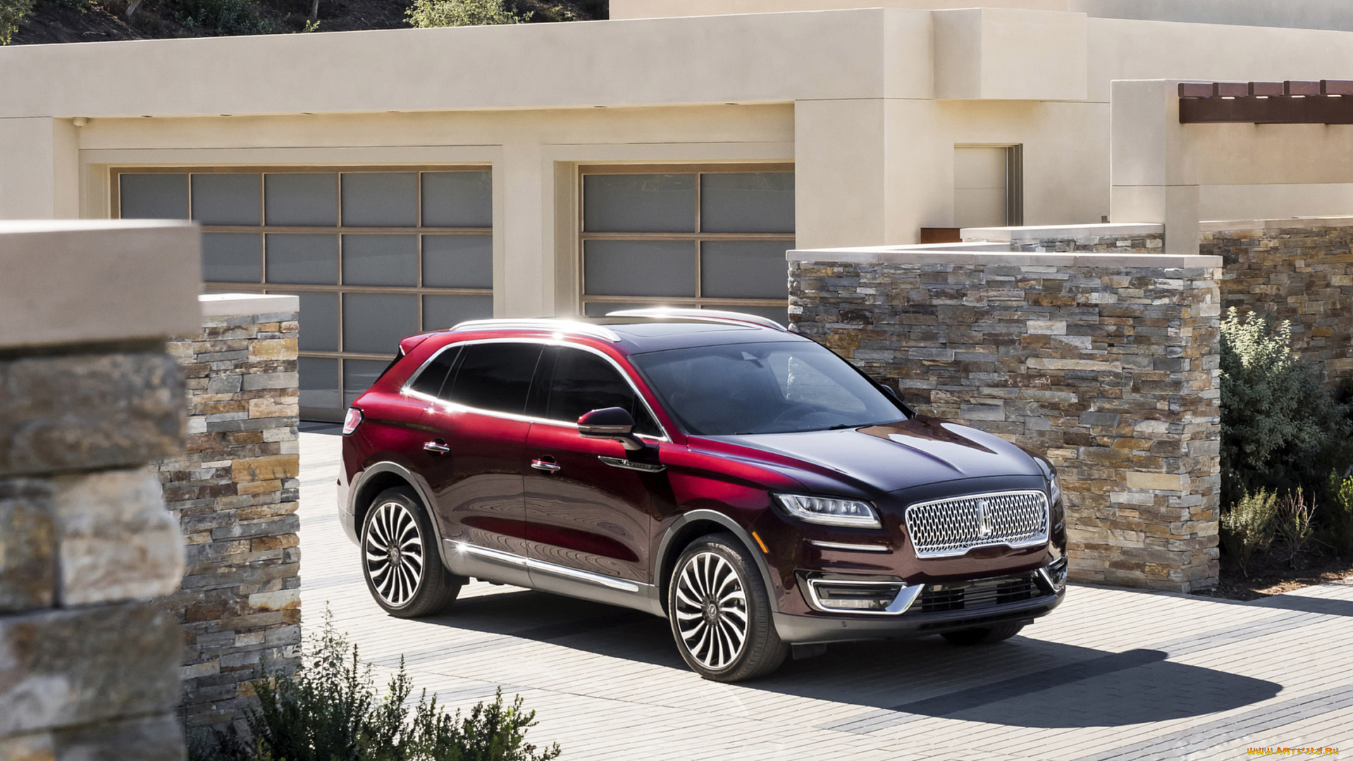 lincoln, nautilus, 2019, автомобили, lincoln, nautilus, 2019, внедорожник, бардовый