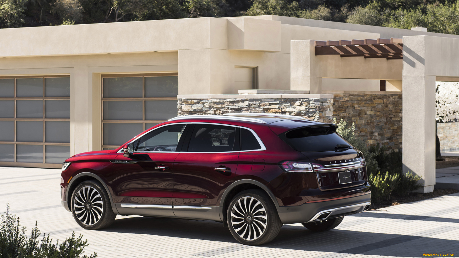 lincoln, nautilus, 2019, автомобили, lincoln, nautilus, 2019, внедорожник, бардовый