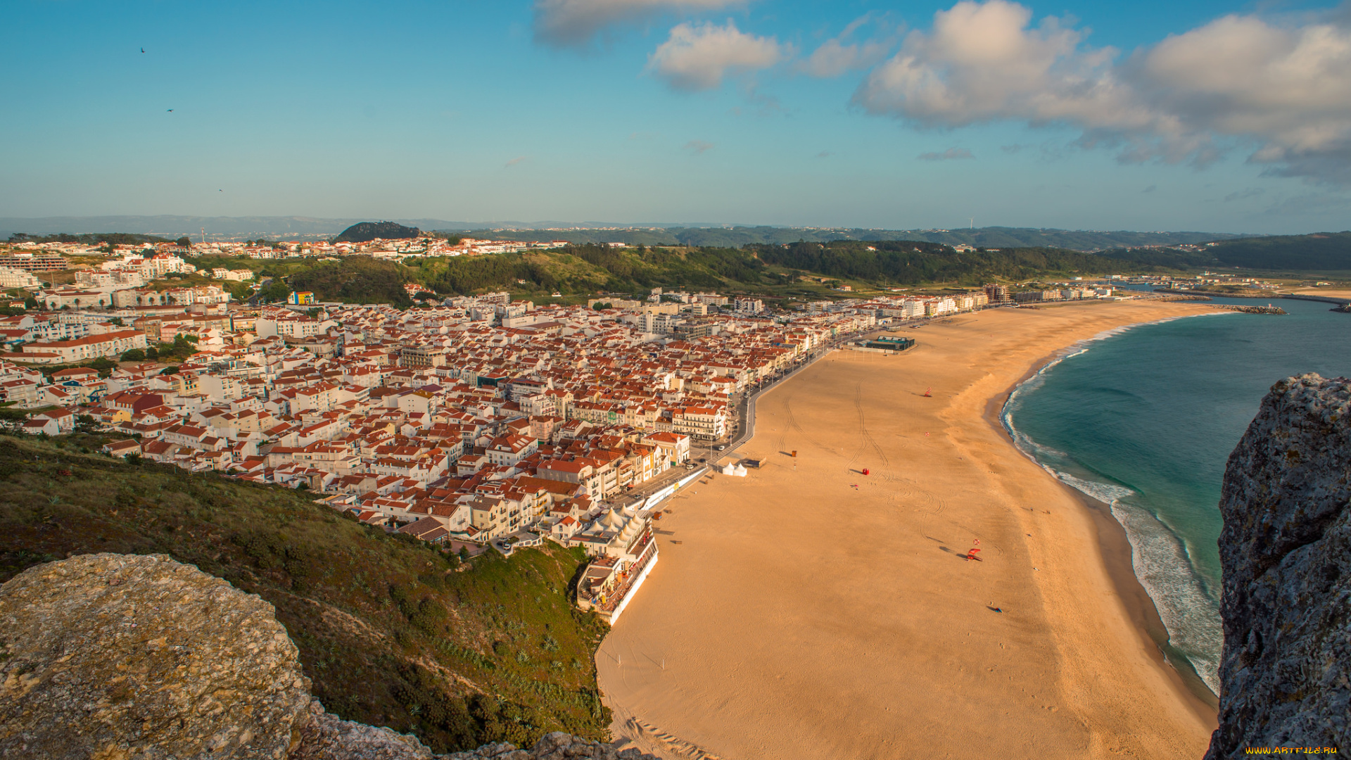 nazare, города, -, панорамы, простор