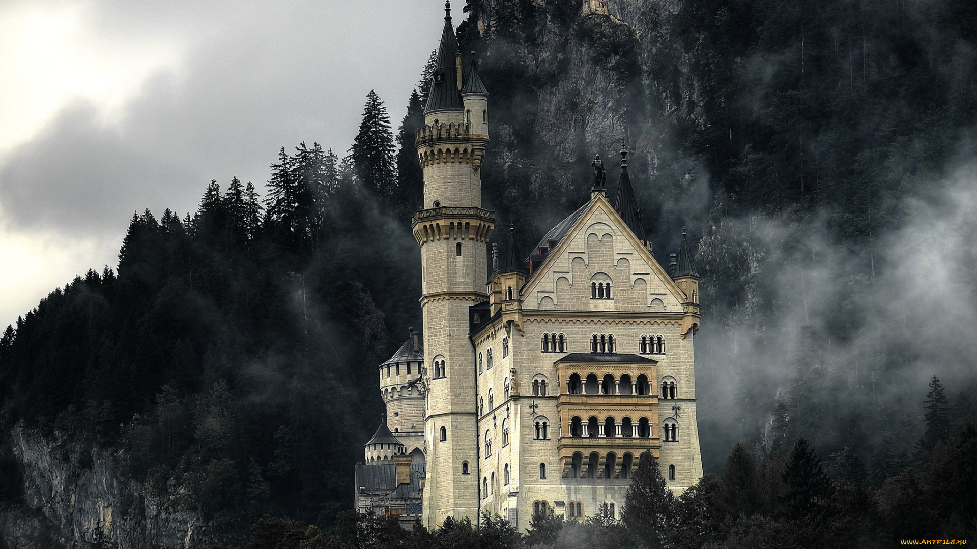 neuschwanstein, -, bavarian, fairytale, города, замок, нойшванштайн, , германия, простор
