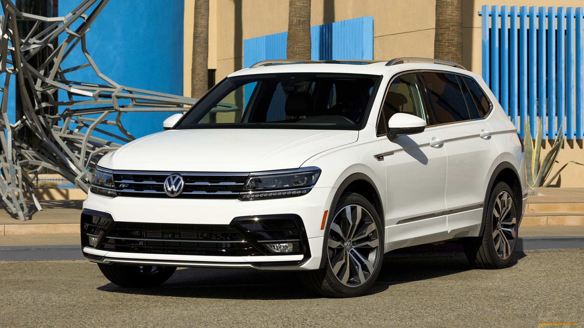 volkswagen, tiguan, r-line, 2019, автомобили, volkswagen, tiguan, r-line, 2019, белый