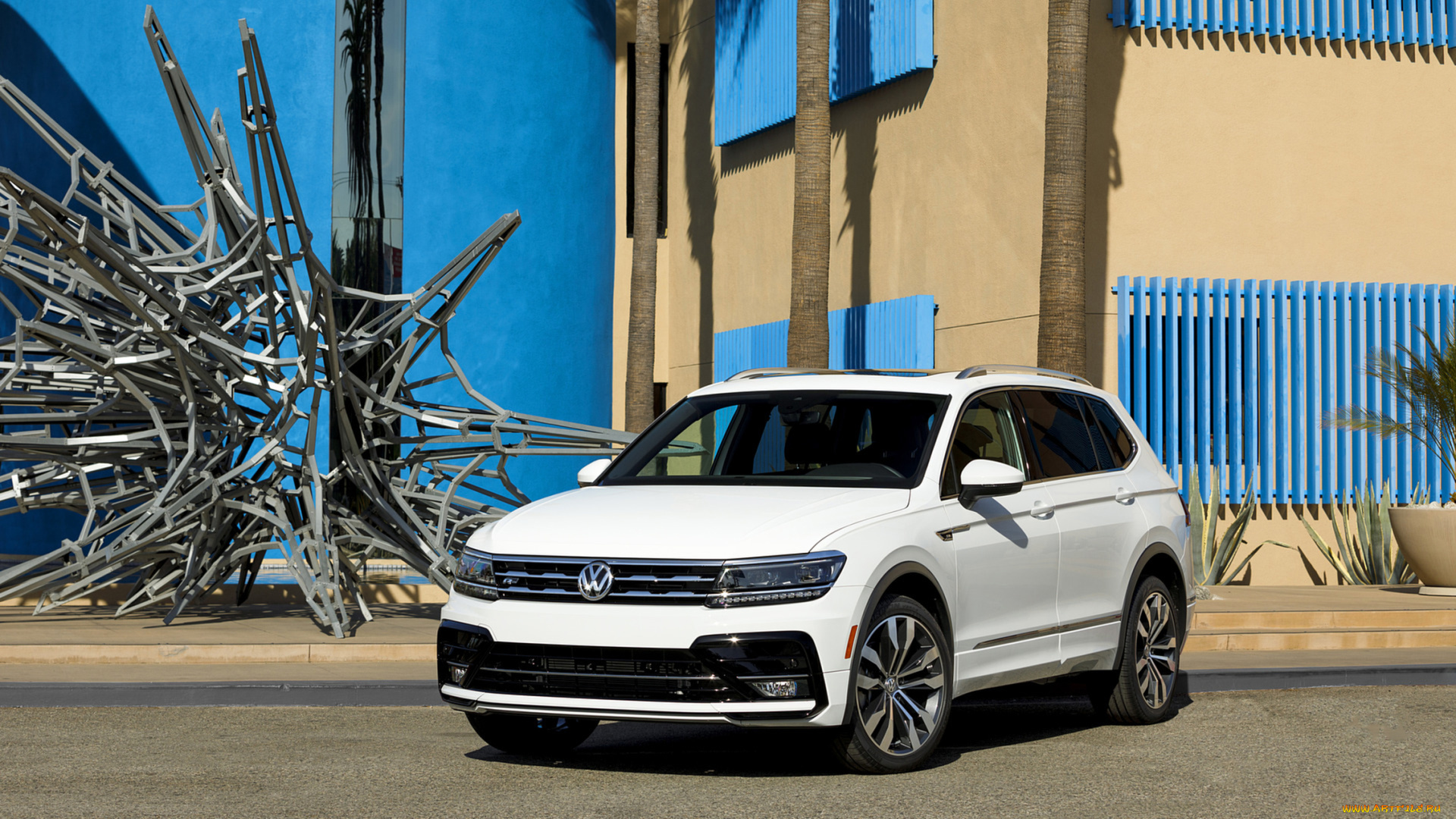 volkswagen, tiguan, r-line, 2019, автомобили, volkswagen, tiguan, r-line, 2019, белый