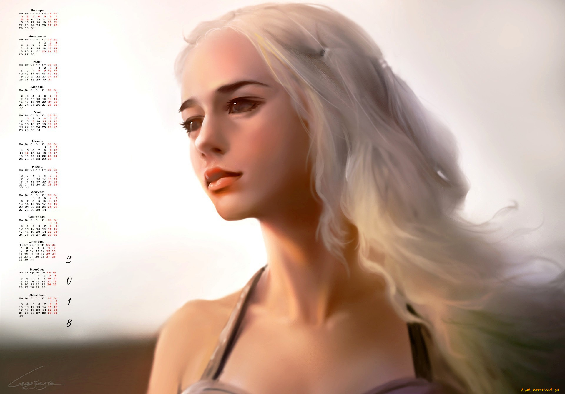 календари, кино, , мультфильмы, 2018, девушка, взгляд, профиль