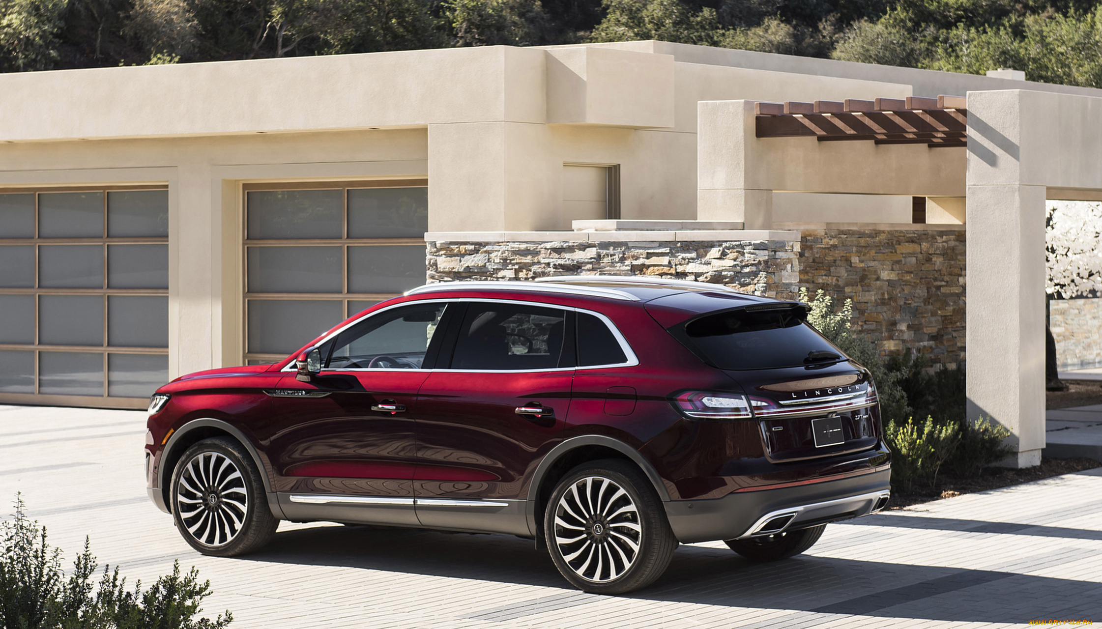 lincoln, nautilus, 2019, автомобили, lincoln, nautilus, 2019, внедорожник, бардовый