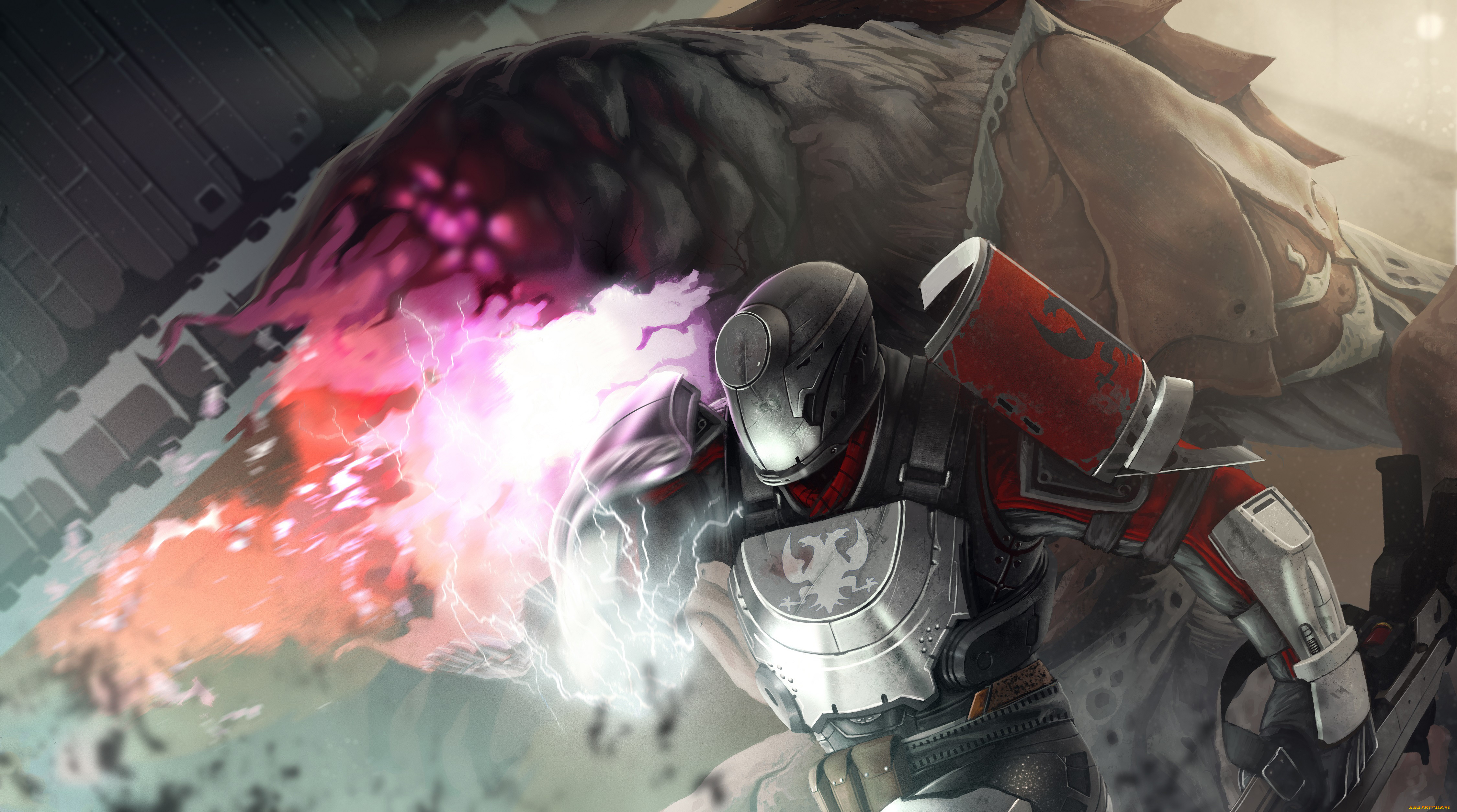 видео, игры, destiny, униформа, фон, мужчина