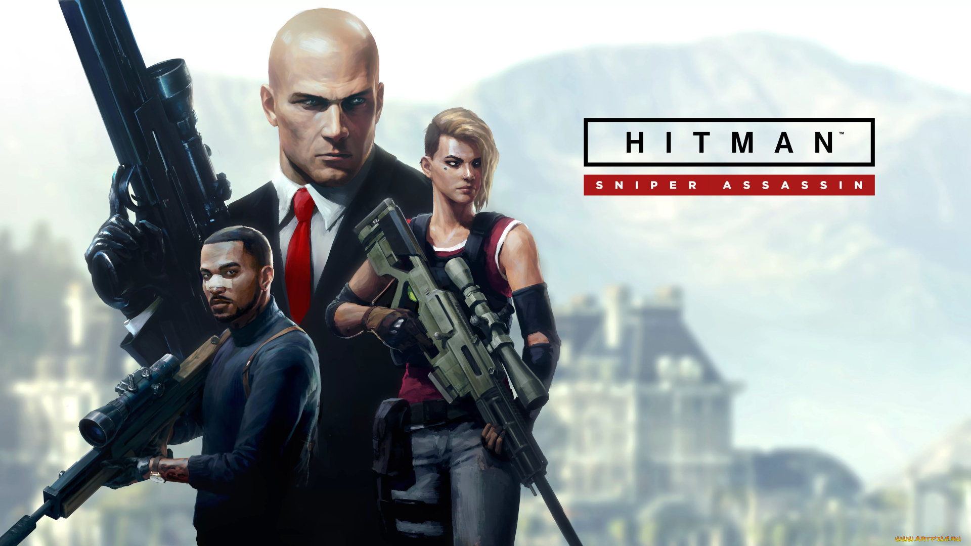hitman, 2, sniper, assassin, видео, игры, hitman, 2, , silent, assassin, персонажи, видеоигры, постер, hitman, 2, sniper, assassin, games