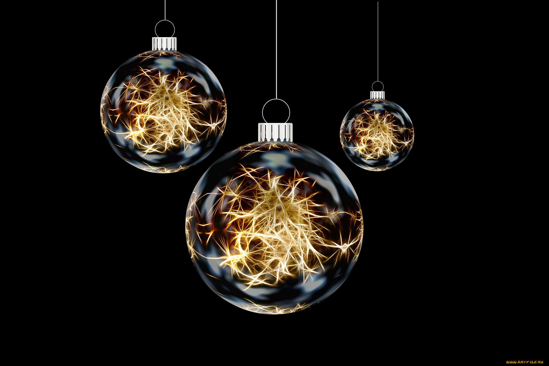 праздничные, 3д, графика, , новый, год, шары, фон