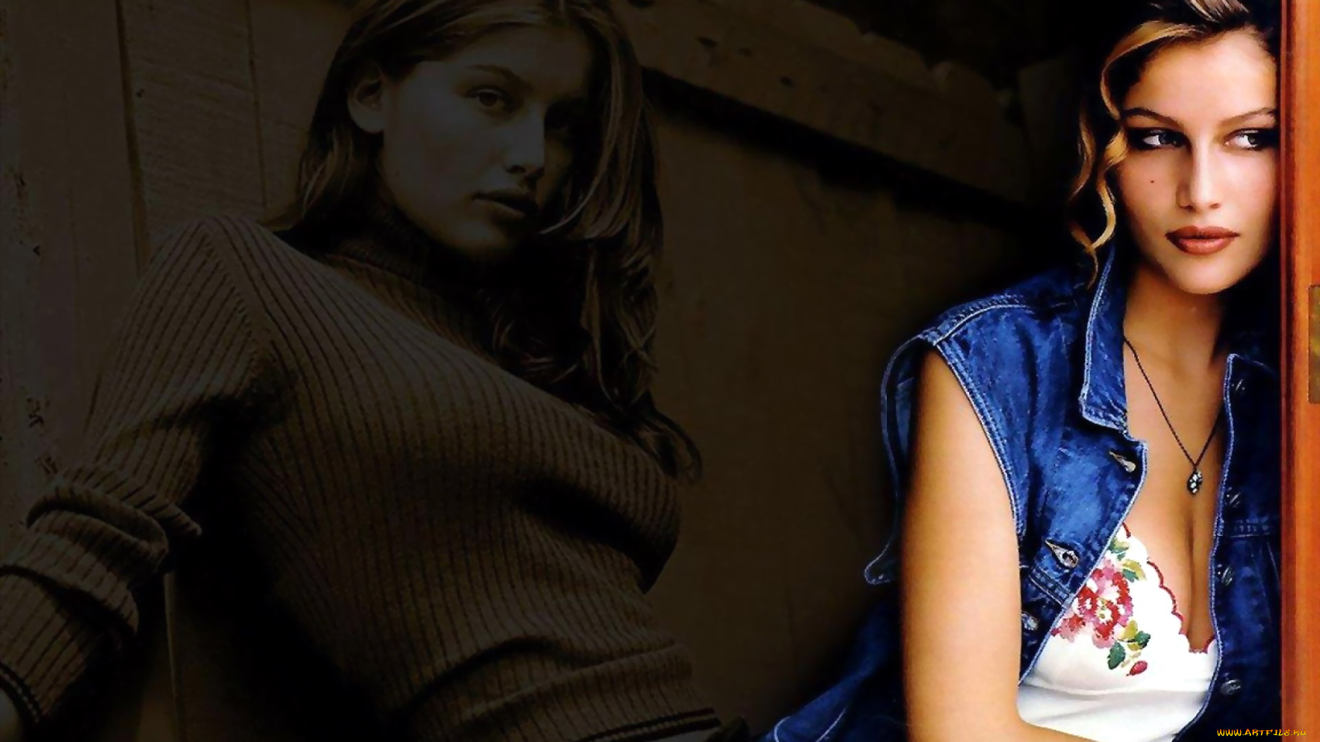 девушки, laetitia, casta, свитер, модель, жилет