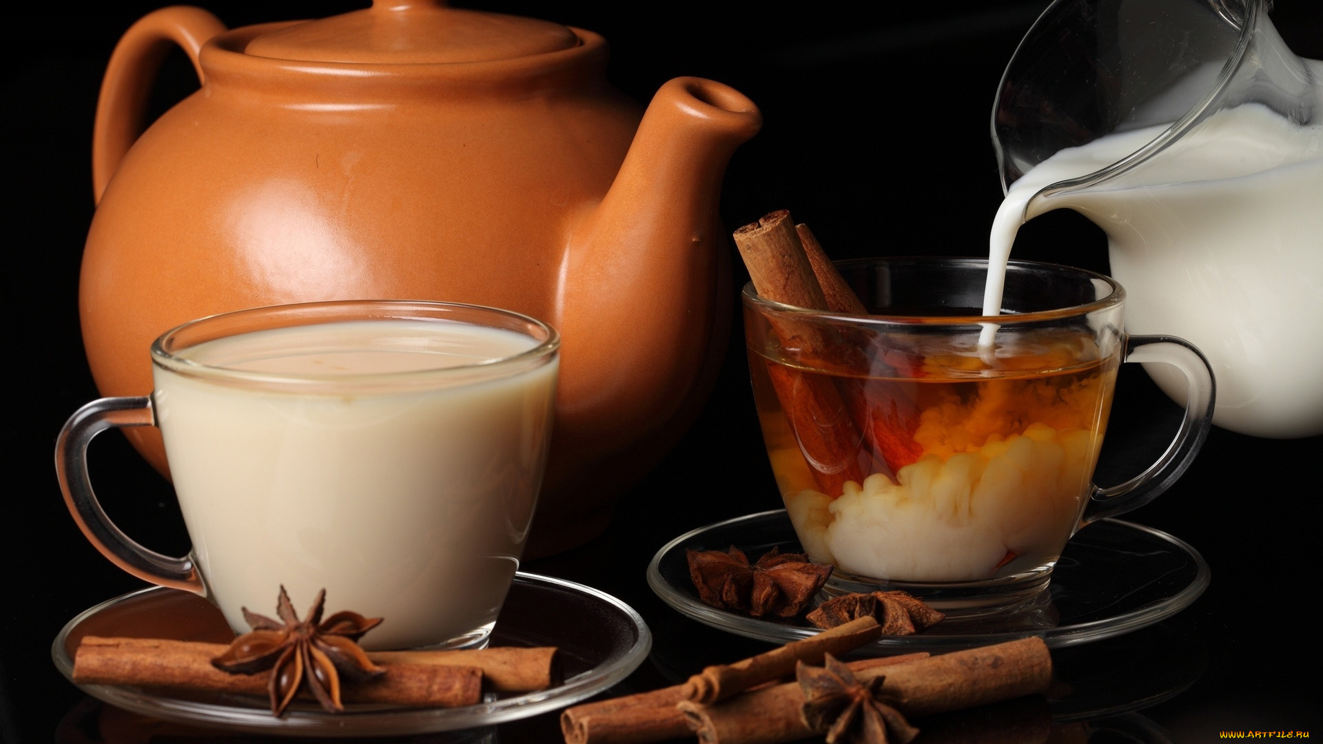 еда, напитки, , чай, корица, анис, чай, молоко