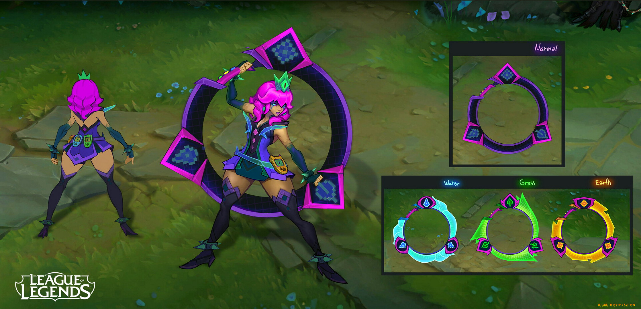 видео, игры, league, of, legends, оружие, стихии, ракурсы, qiyana