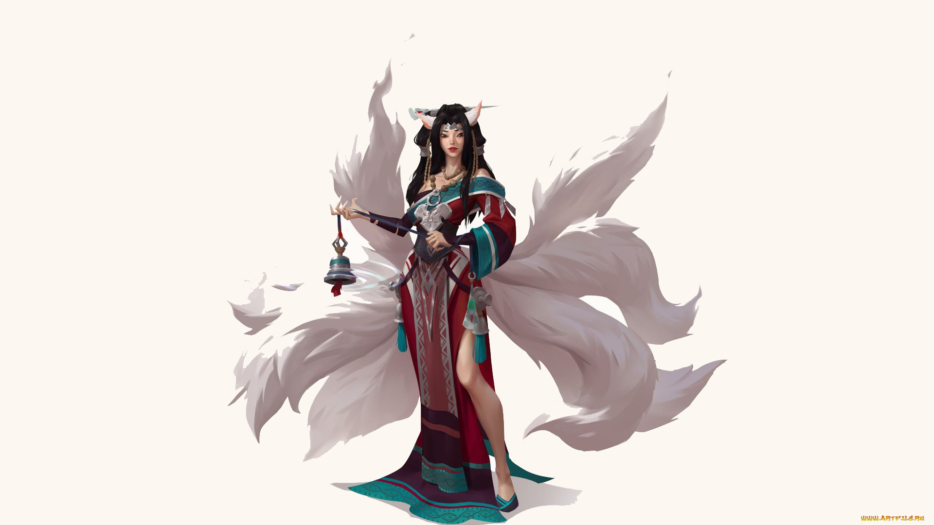 фэнтези, демоны, девушка, хвосты