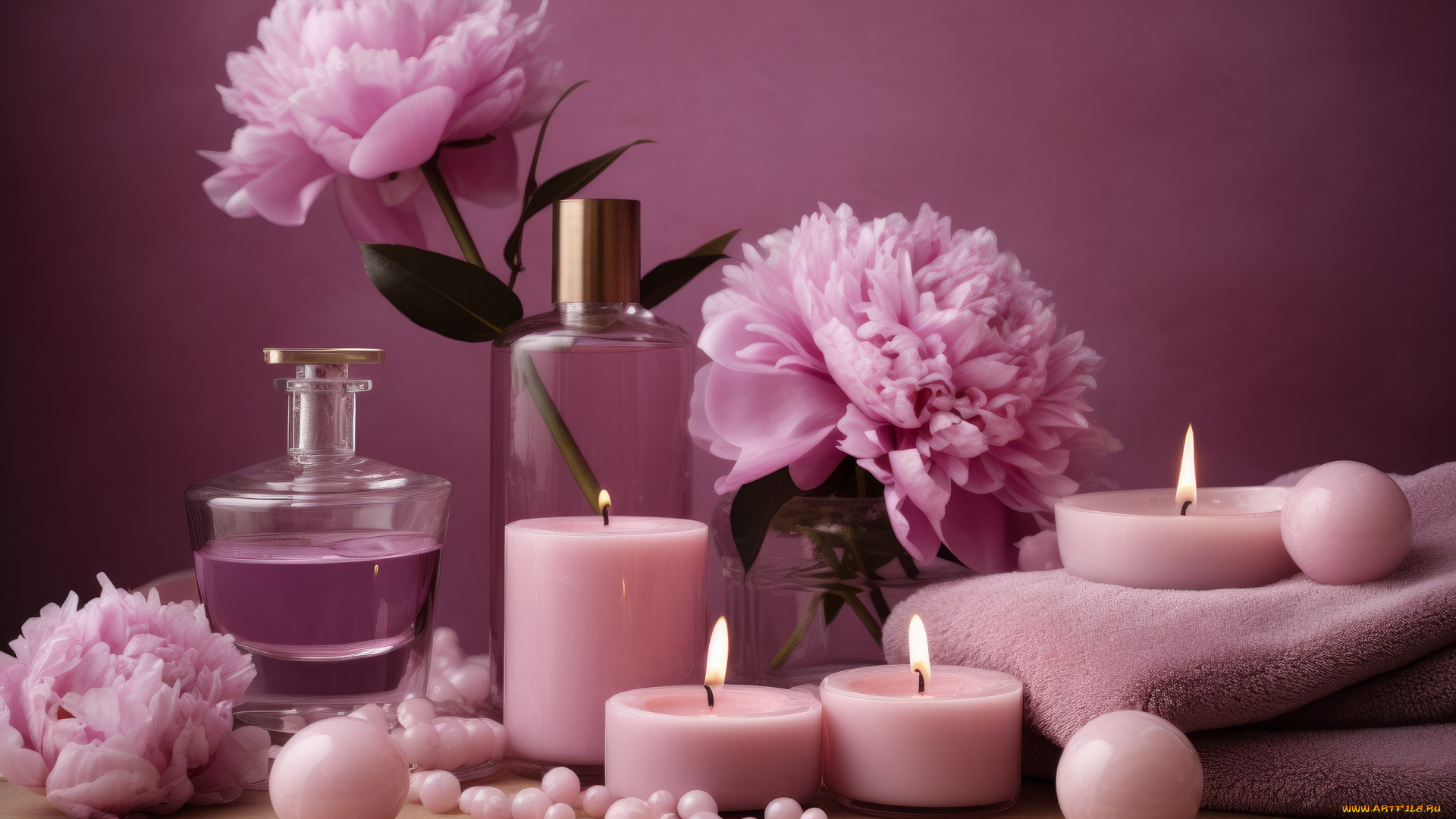 разное, косметические, средства, , духи, пионы, свечи, туалетная, вода