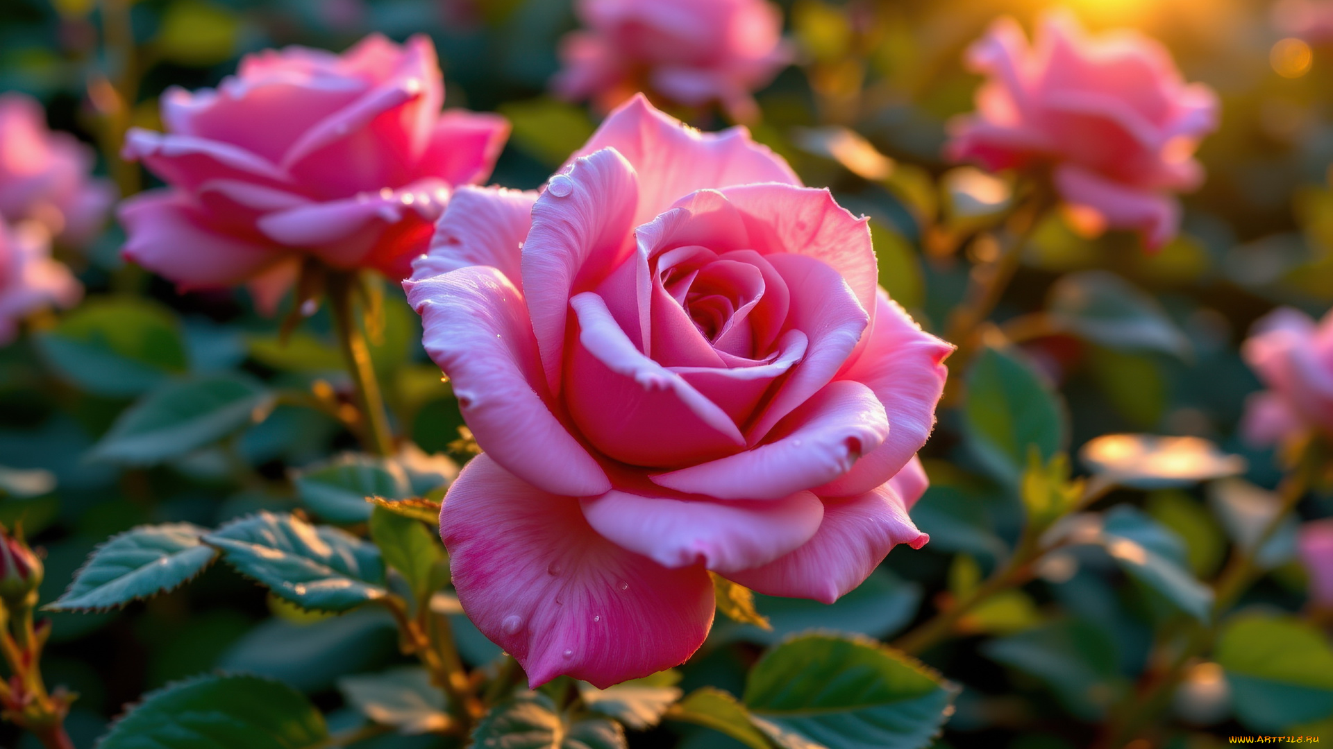 3д, графика, цветы, , flowers, розовые, розы