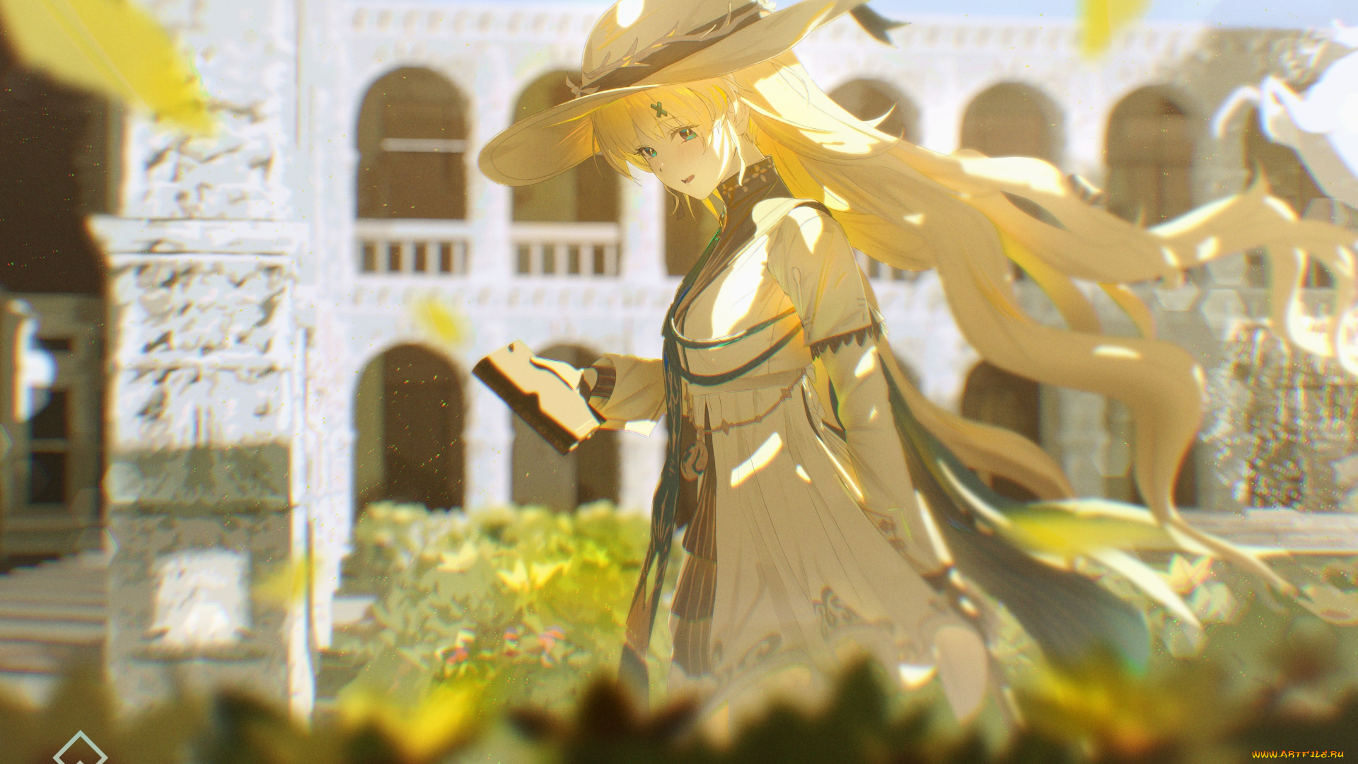 аниме, wuthering, waves, девушка