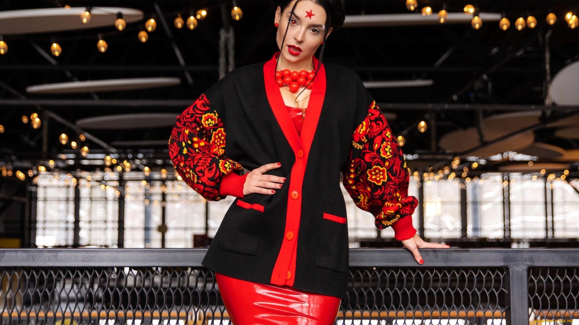 девушки, анна, шаховская, образ, косплей, наряд, костюм, киборг, узор, орнамент