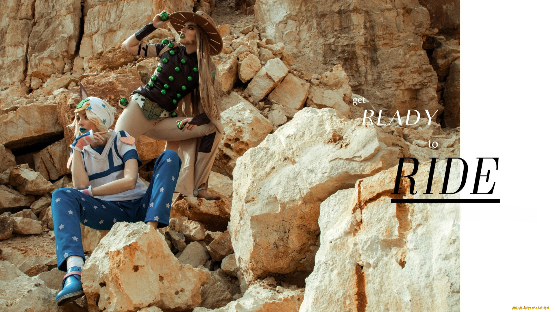 девушки, tenletters, образы, косплей, наряды, костюмы, скалы, шляпа, шарики