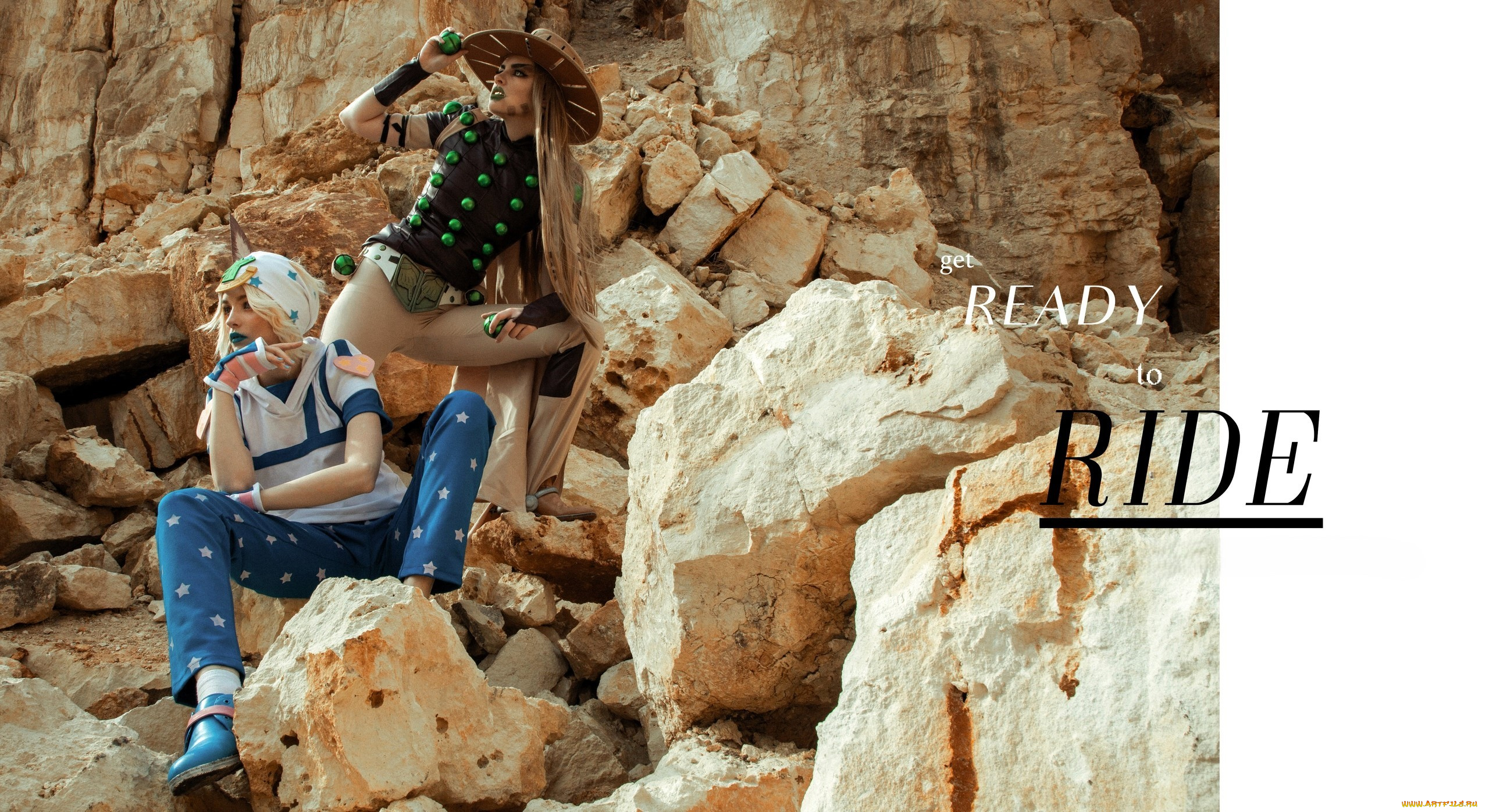 девушки, tenletters, образы, косплей, наряды, костюмы, скалы, шляпа, шарики